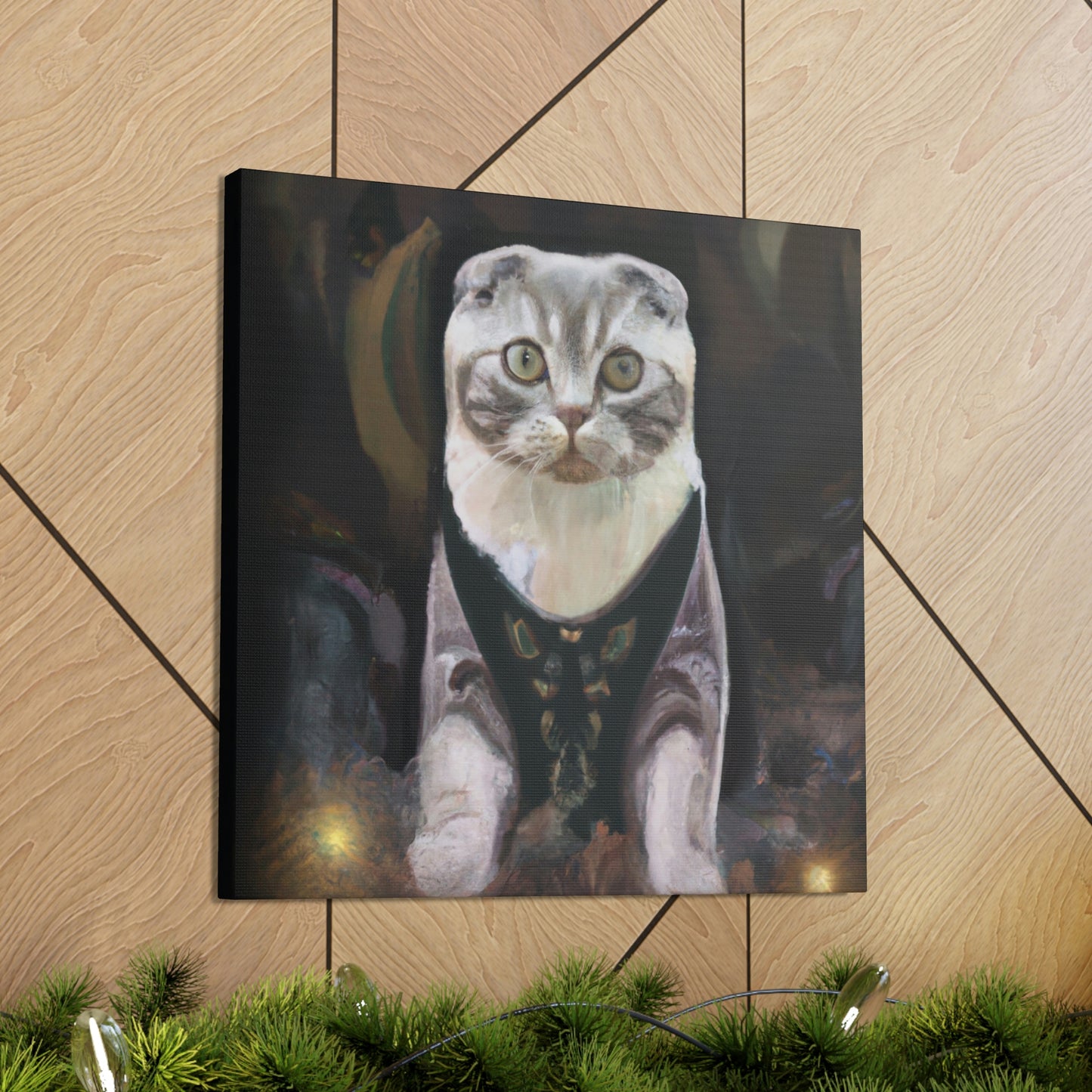 Feline Art Deco Splendor - Canvas