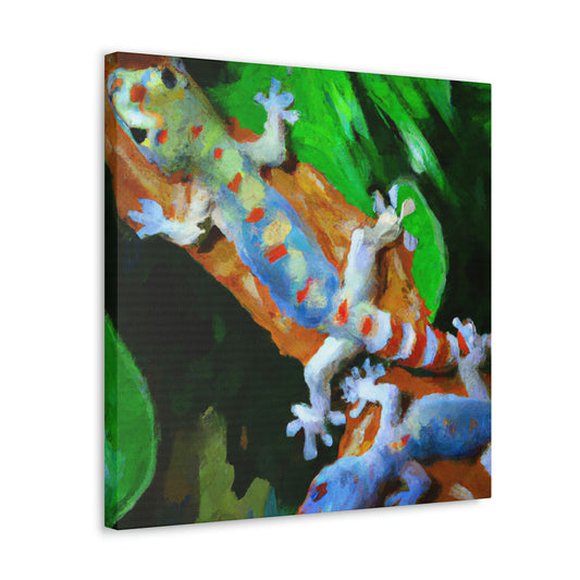 Geckos in Impressionism - Canvas