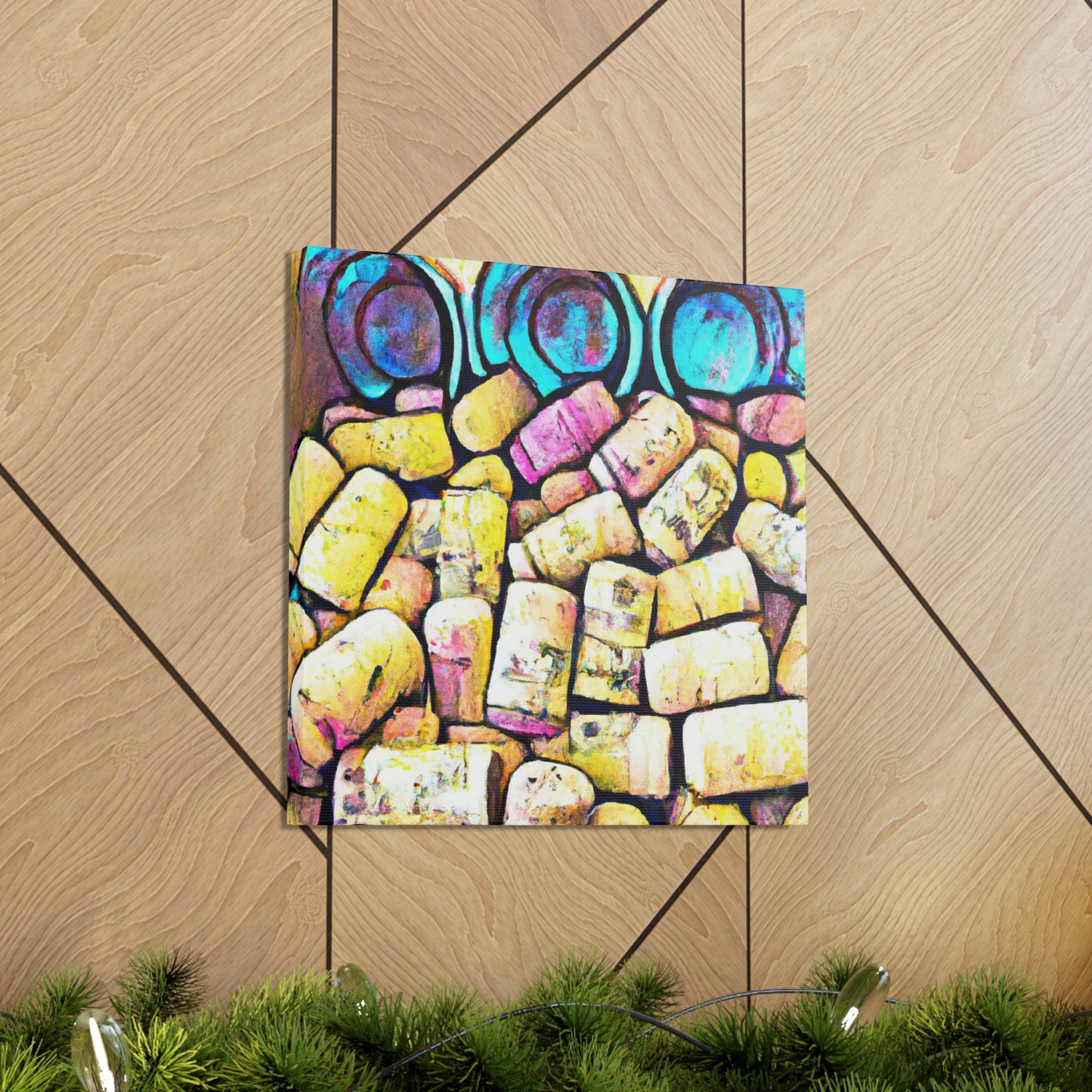 "Corks in a Bottle" - Canvas