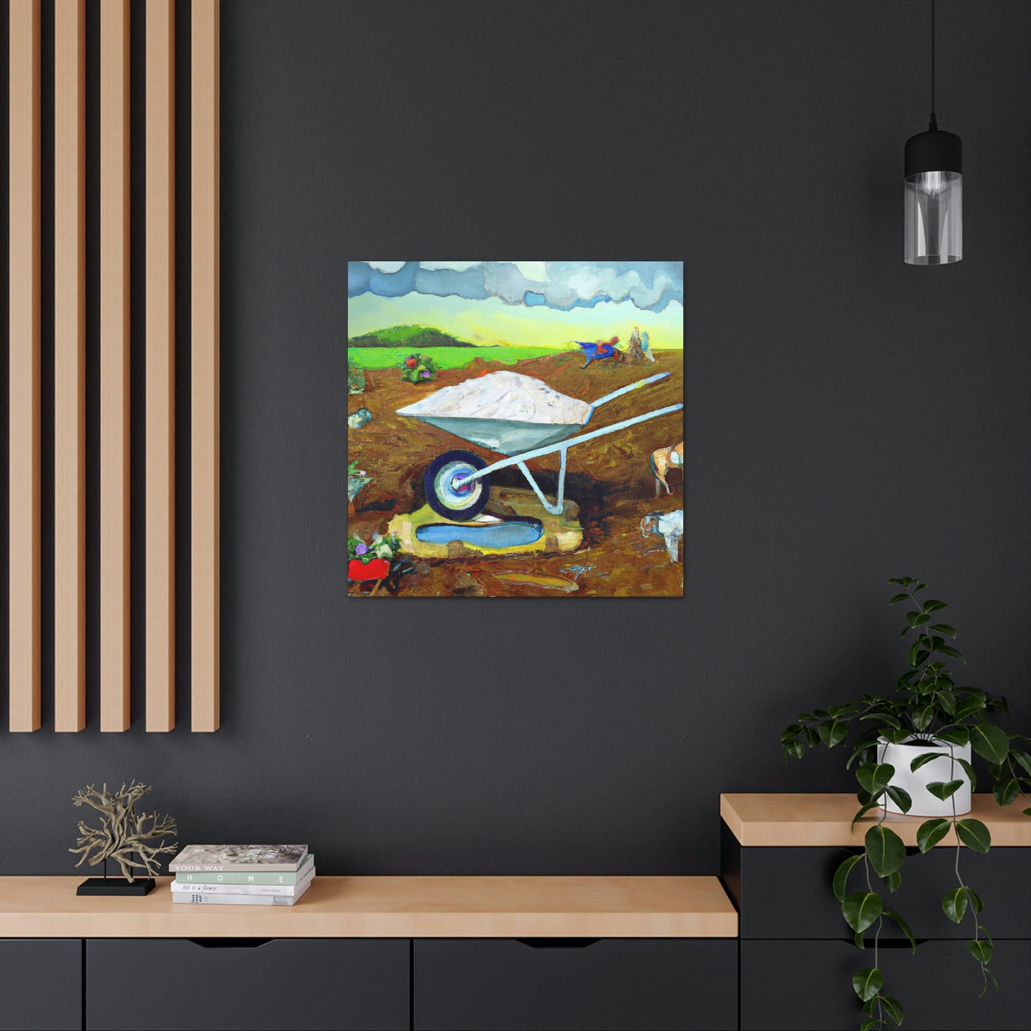 Wheelbarrow in Wonderland - Canvas