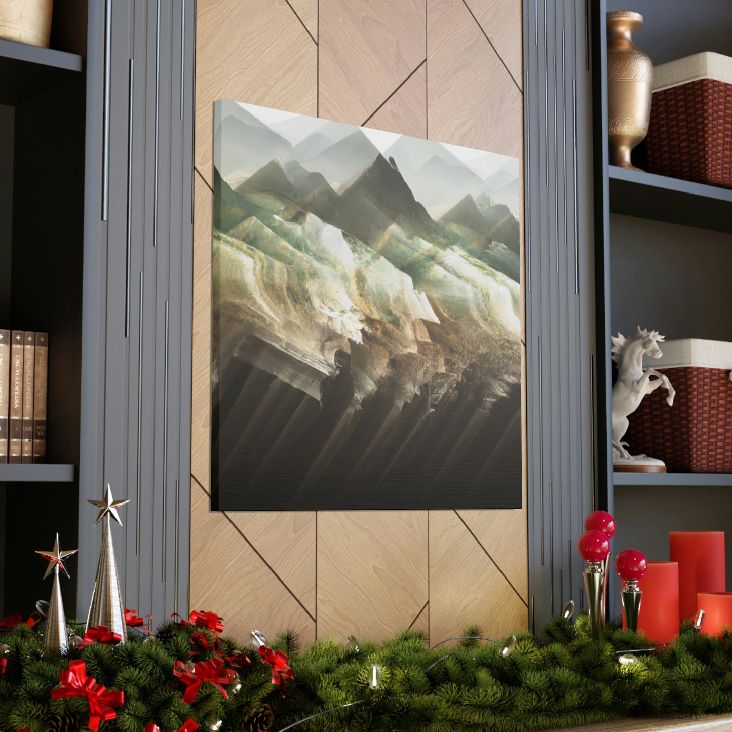 Lofty Mountain Peaks - Canvas