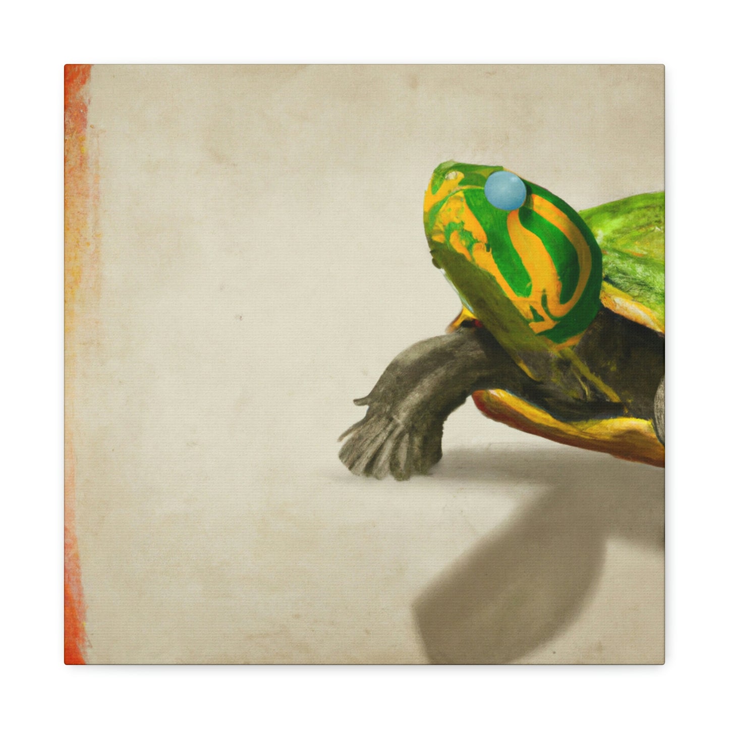 "Turtle in Simplicity" - Canvas