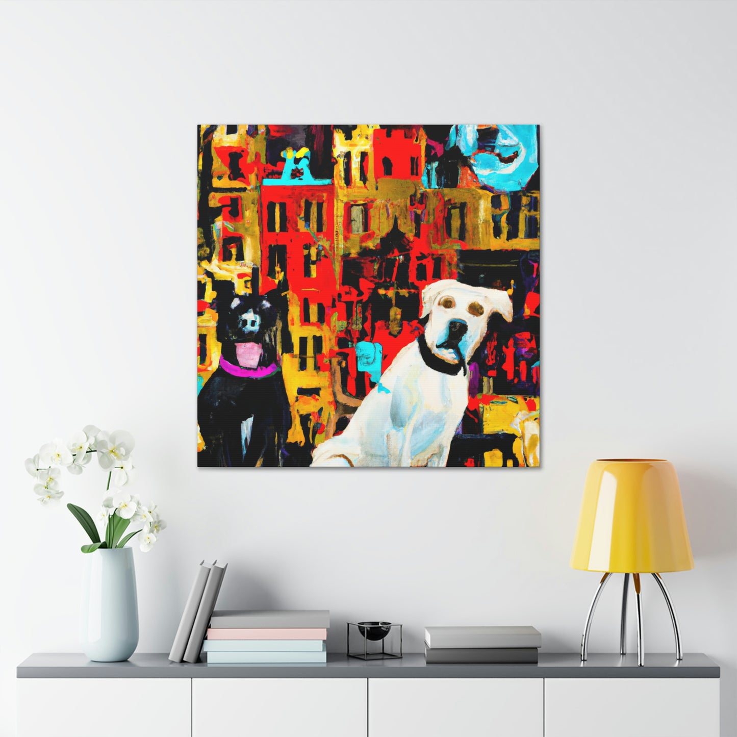 Dogs in Baroque Style - Canvas