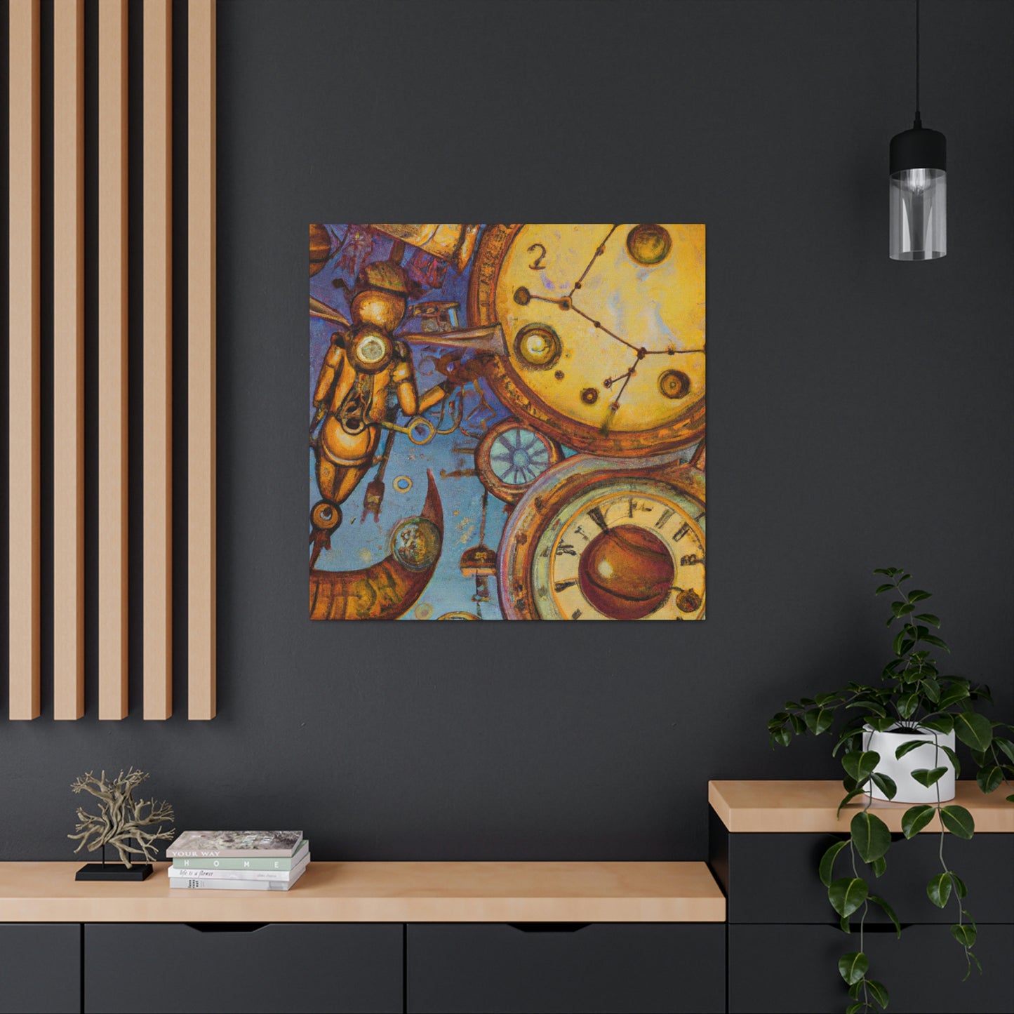 "Eternal Mercurial Clockwork" - Canvas