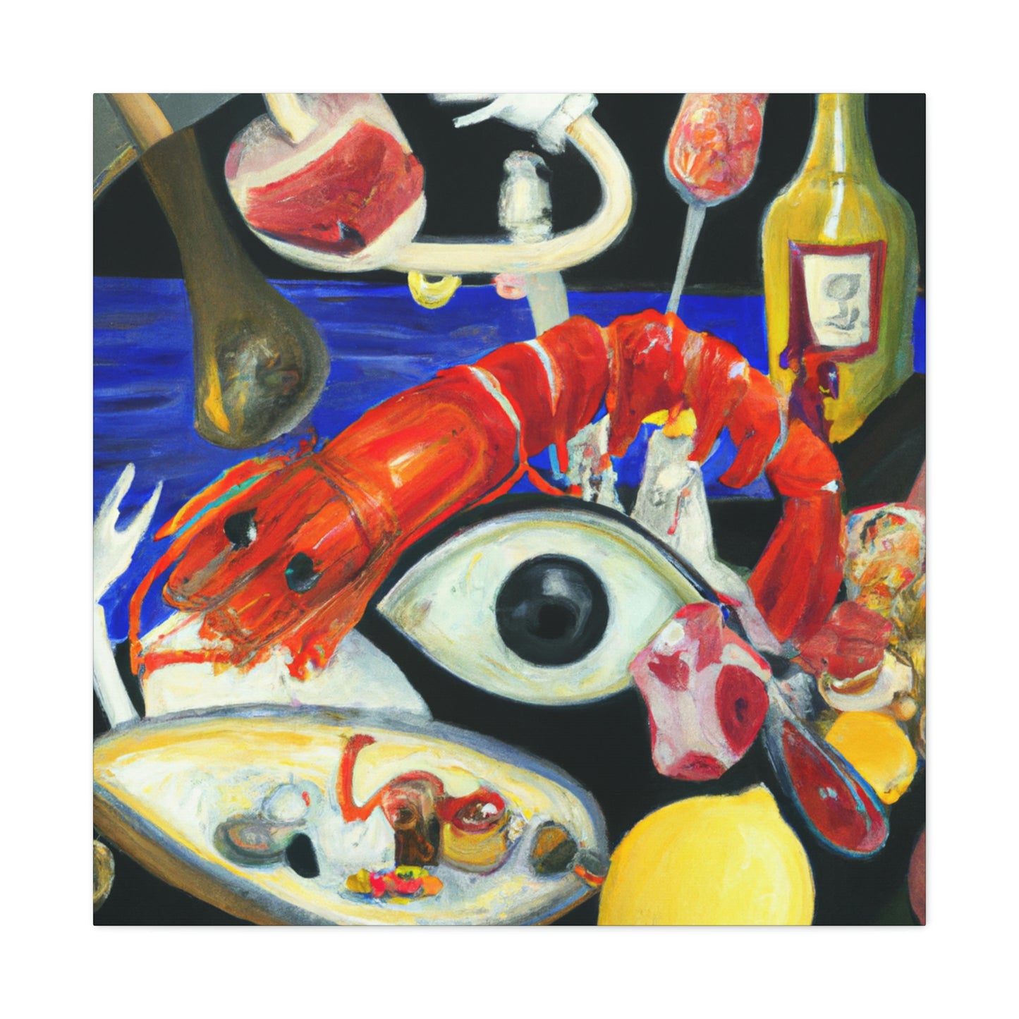 Seafood Dreamscape. - Canvas