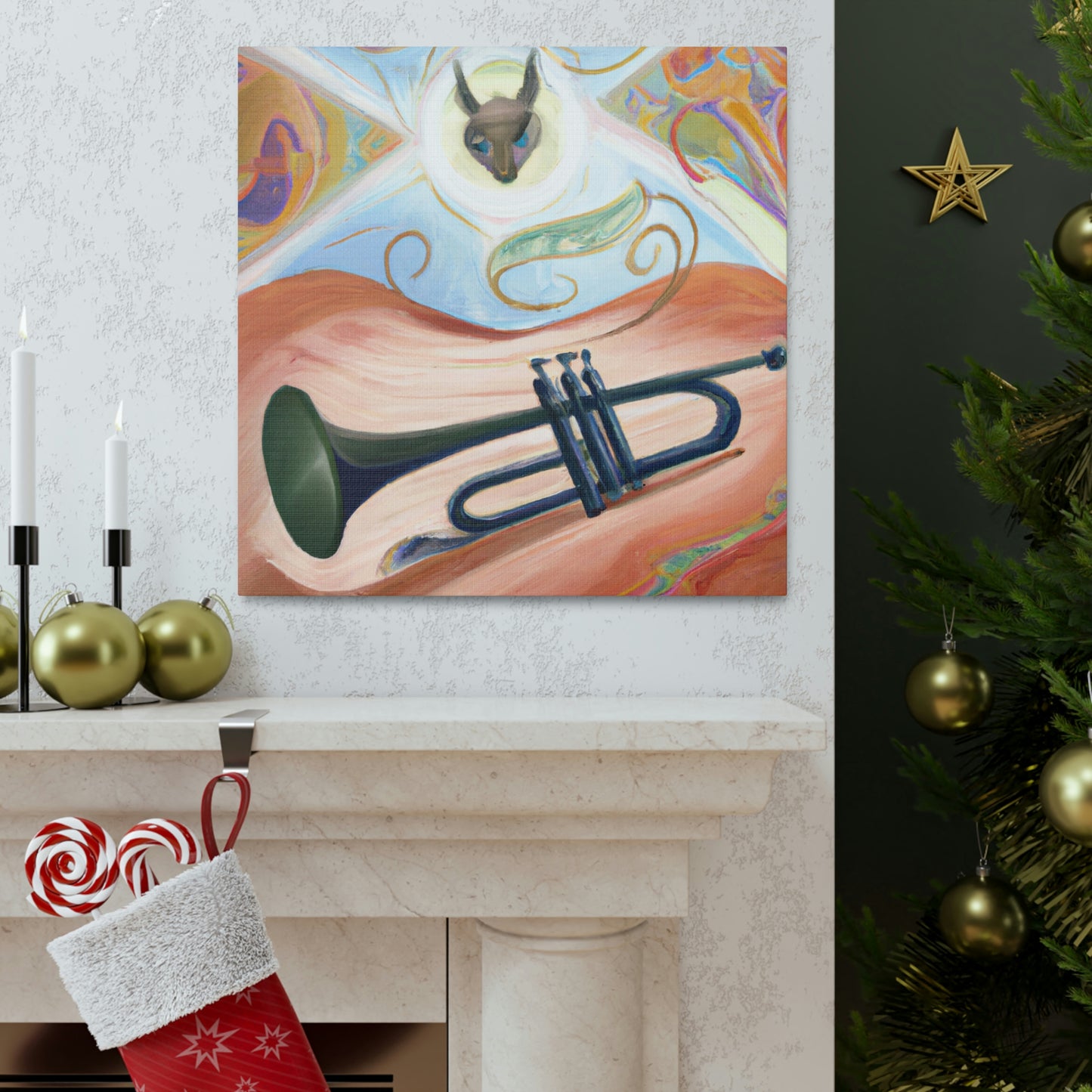 "Harmonious Trumpet Dreaming" - Canvas