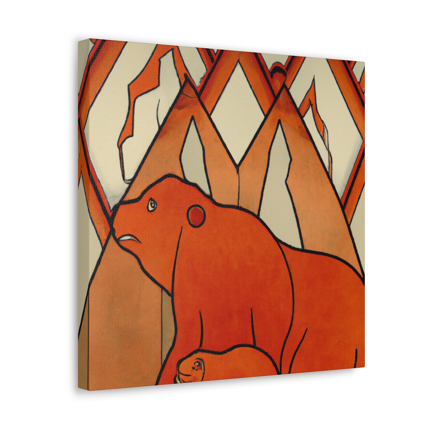 "Bear in Art Deco" - Canvas