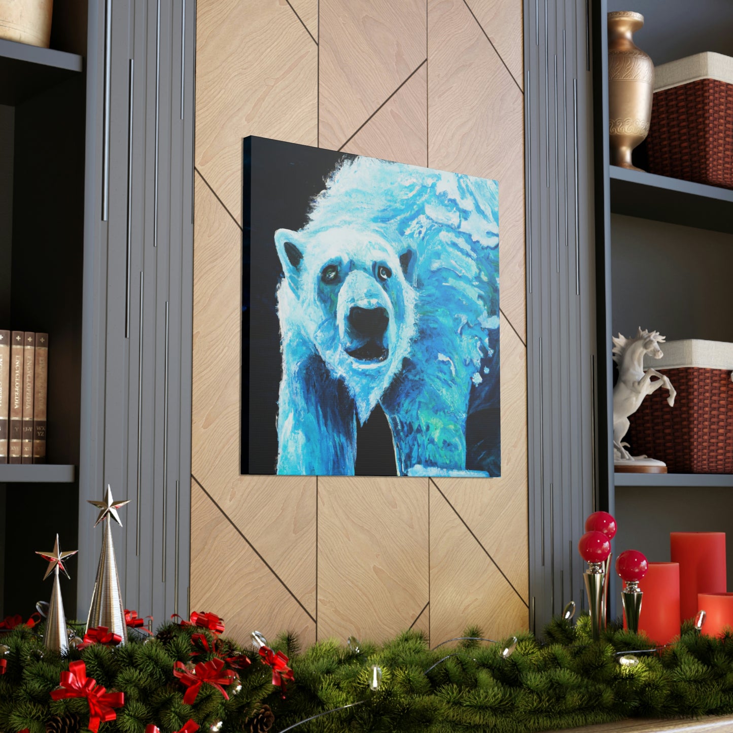 Polar Bear's Embrace - Canvas