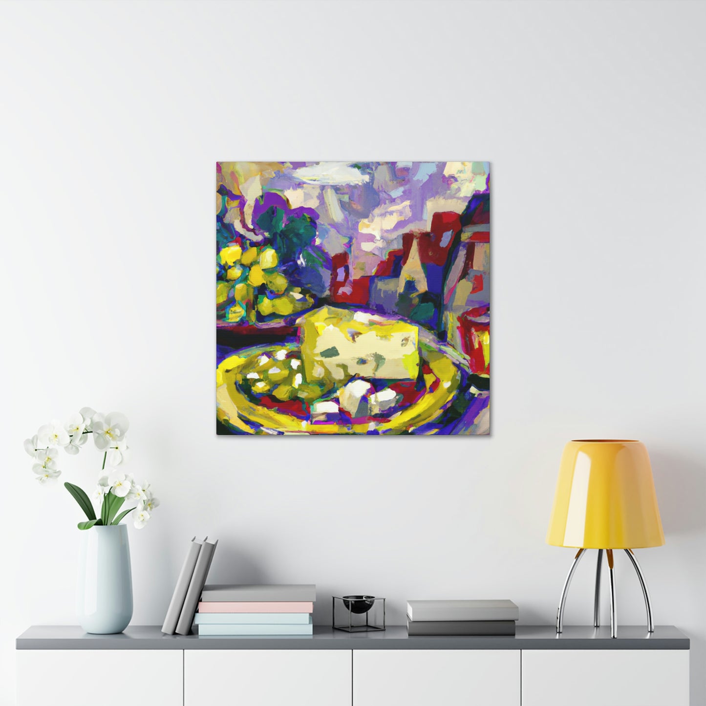 Cheese and Grapes Abound - Canvas