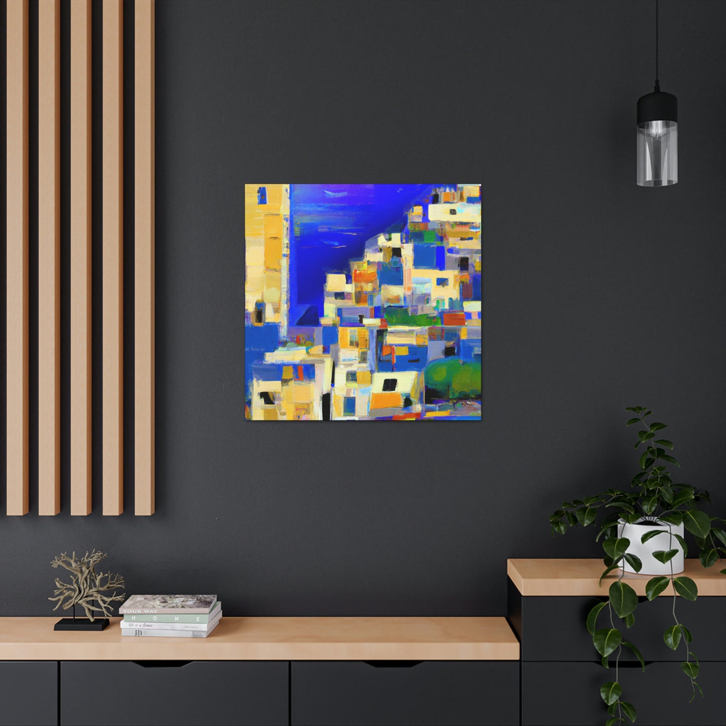 "Mediterranean Seascape Vibes" - Canvas