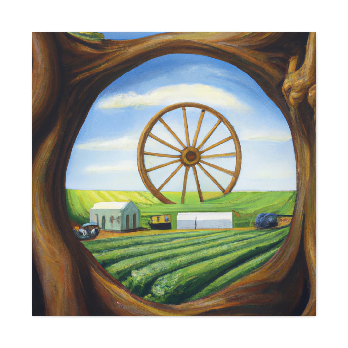 Revolutionary Wagon Wheel - Canvas