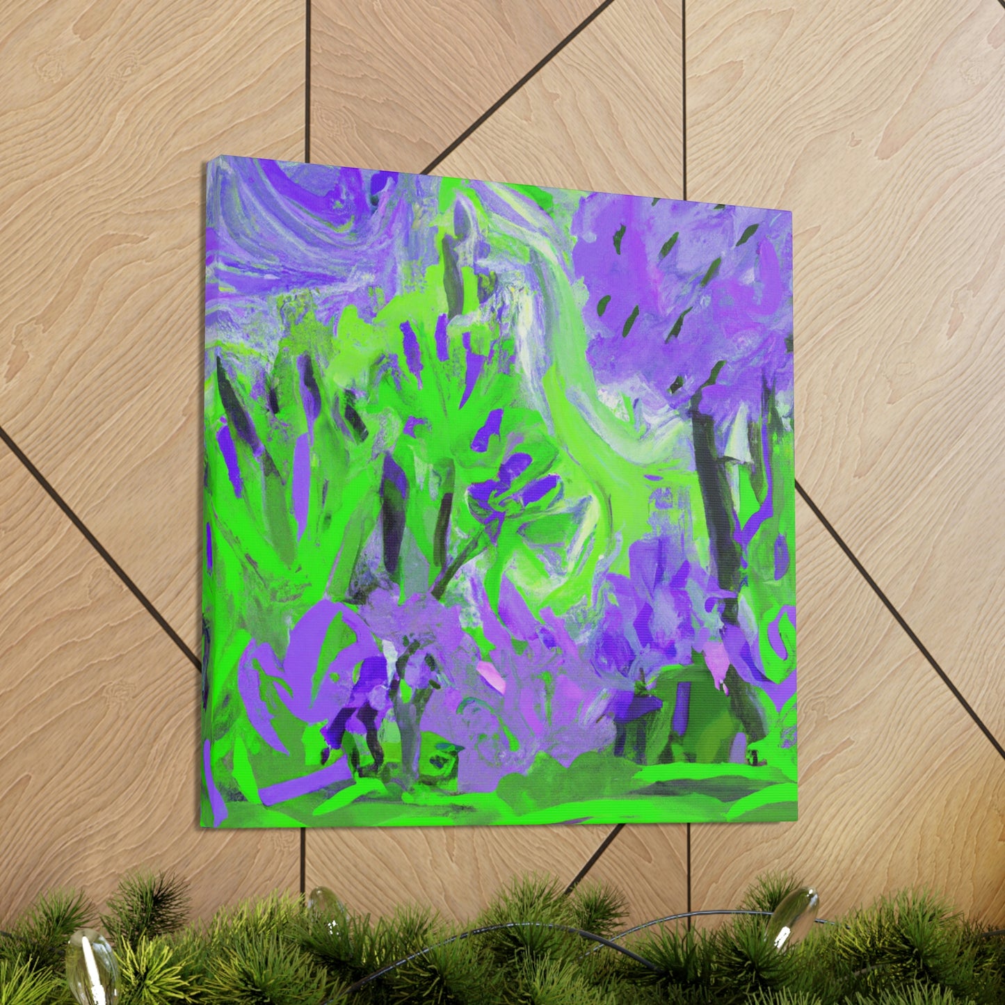 Lilac Expression Abstraction - Canvas