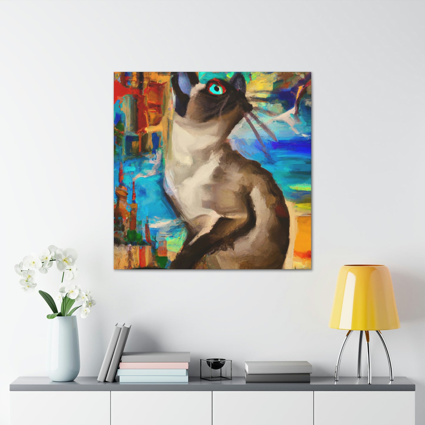 Siamese Dreamscape Art - Canvas