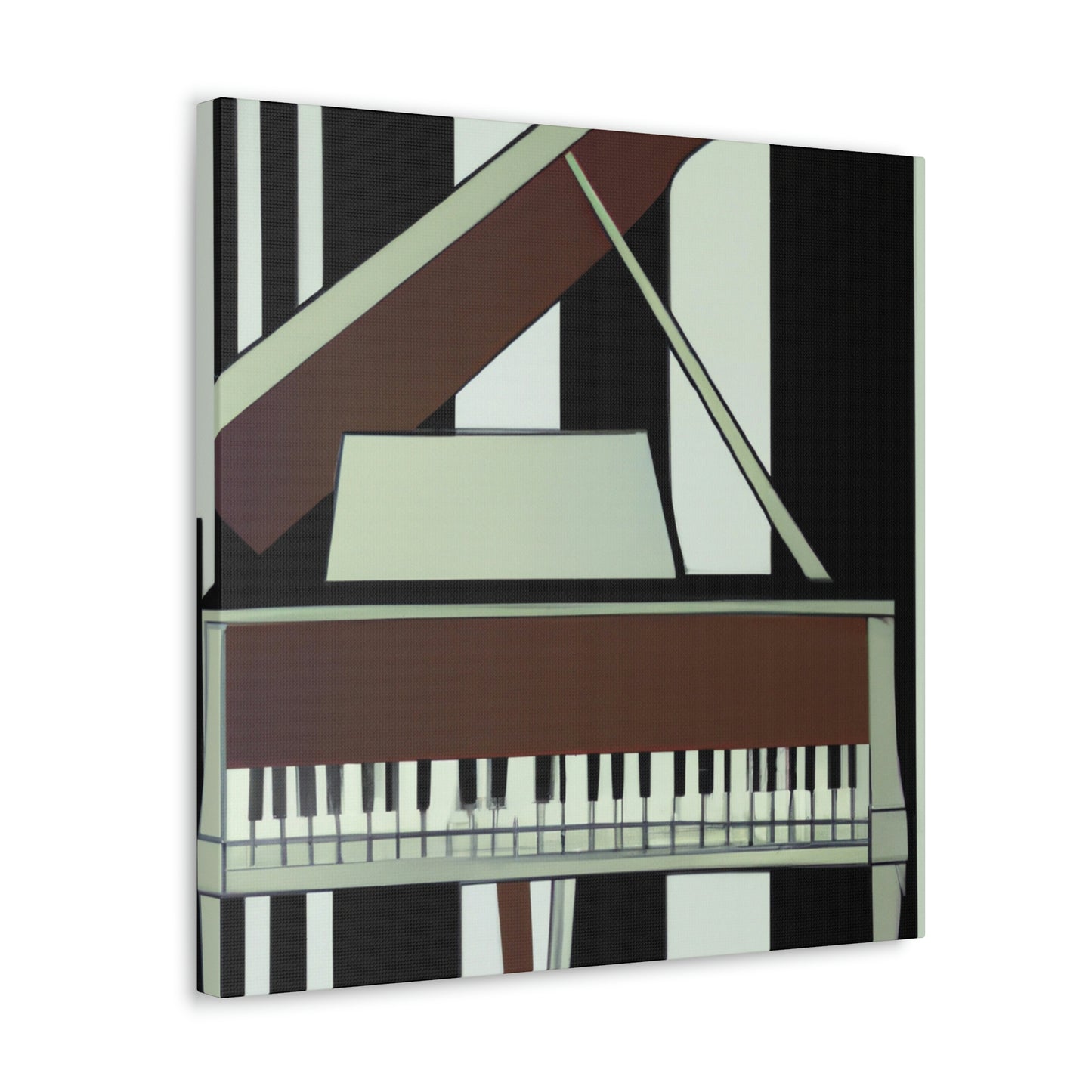 "Piano's Artful Cadence" - Canvas