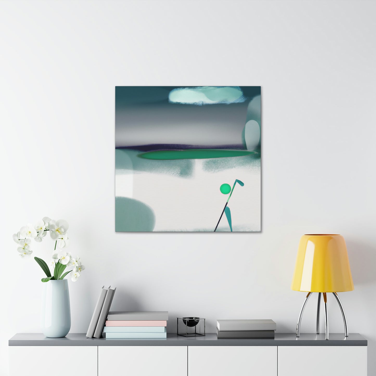 Golf in Abstract Form - Canvas