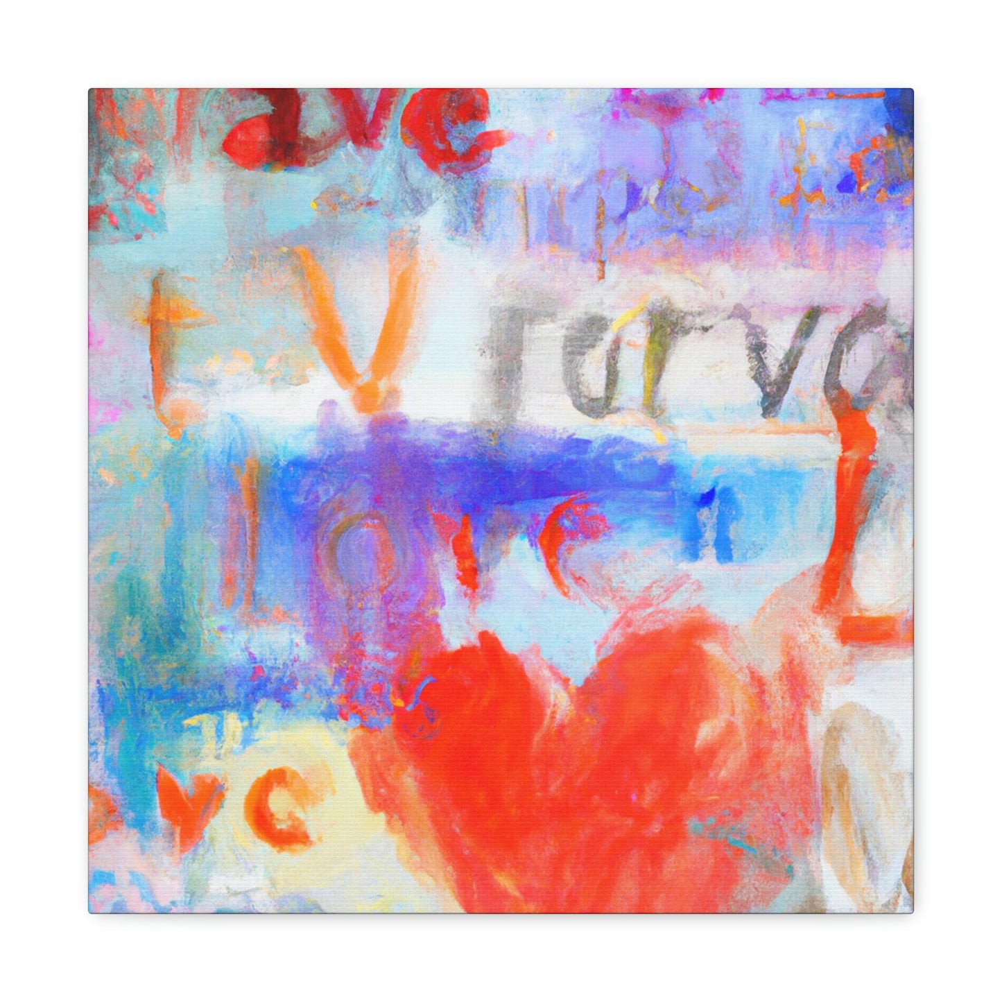 Love Letters in Hues - Canvas