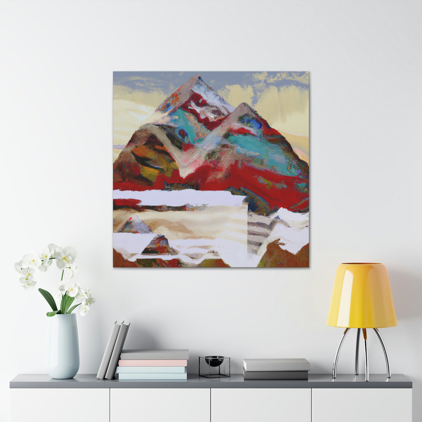 Mountain Night Sky - Canvas