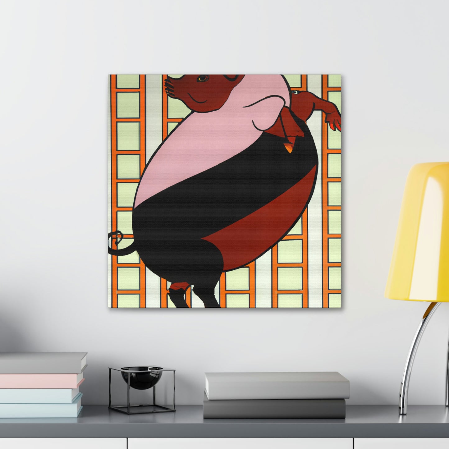 Piggy's Plump Palette - Canvas