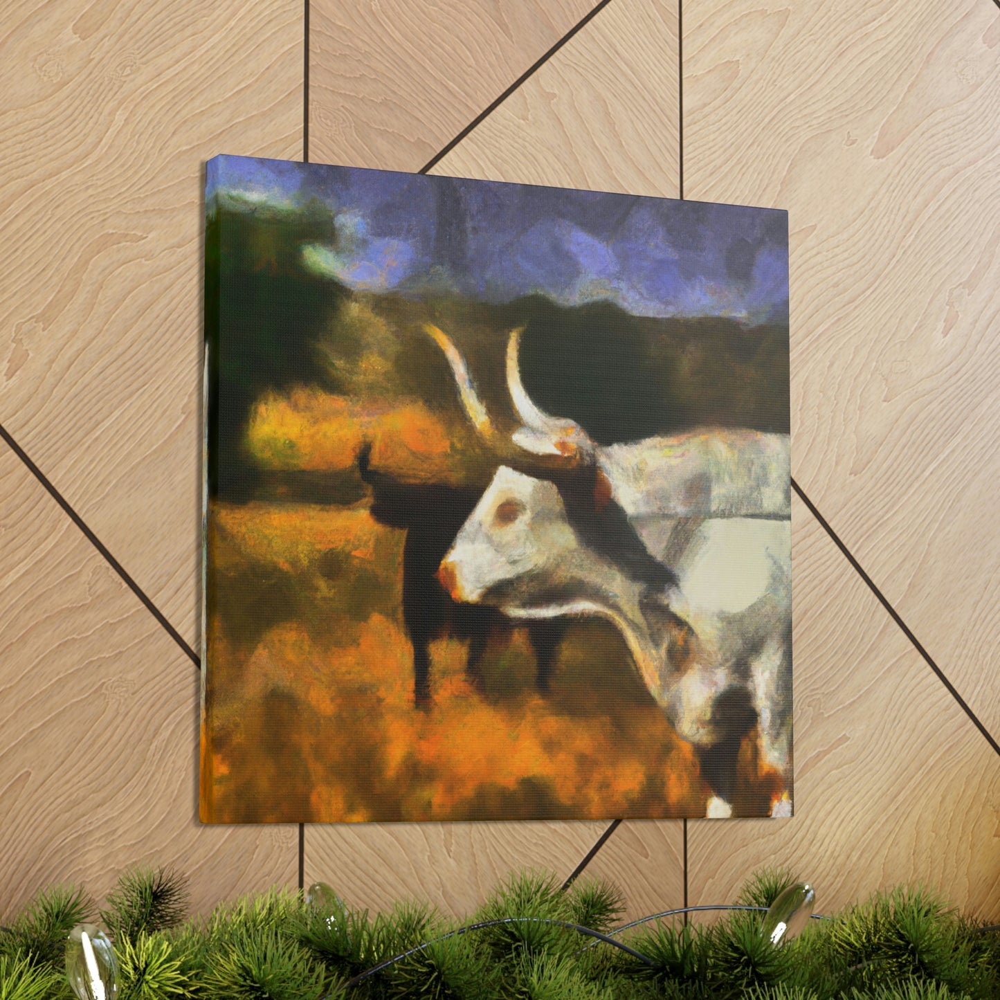 Longhorn in Expressionism - Canvas