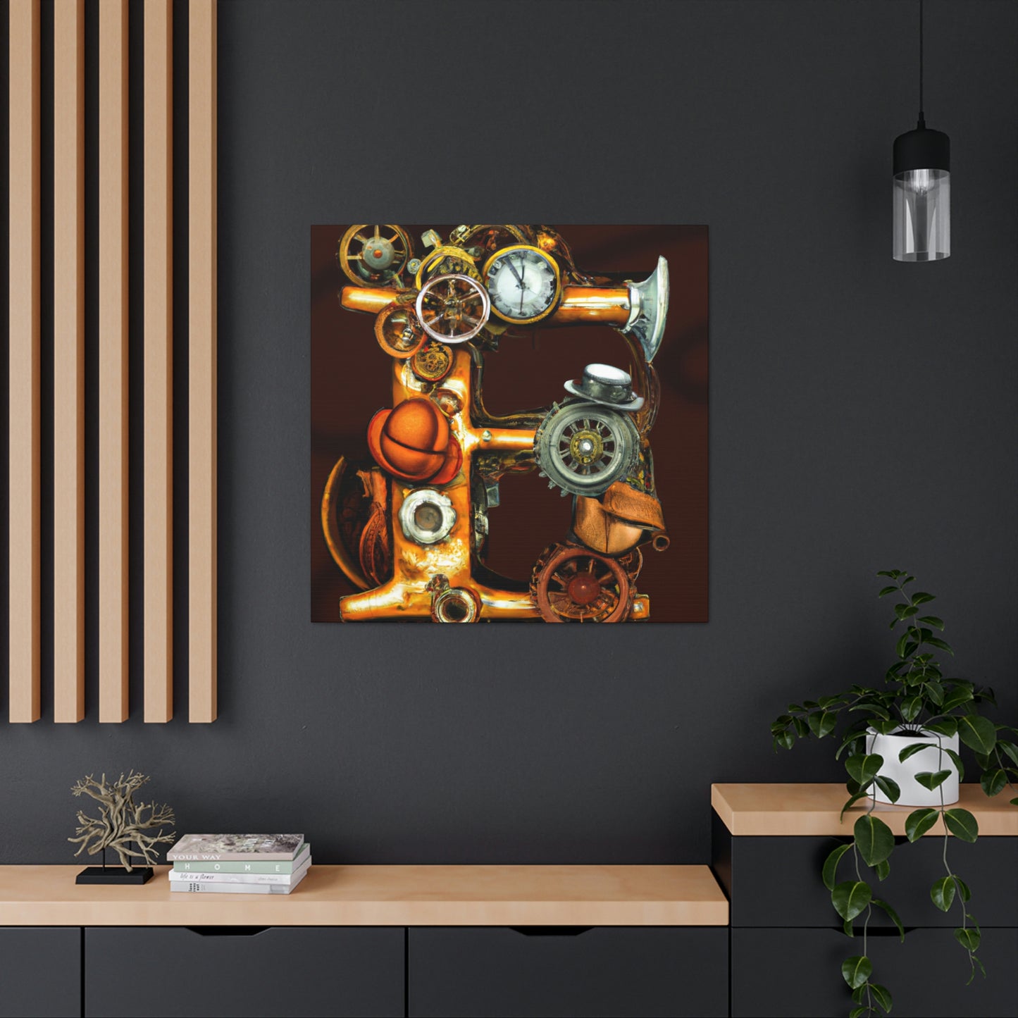 Steam-Powered Reflection - Canvas