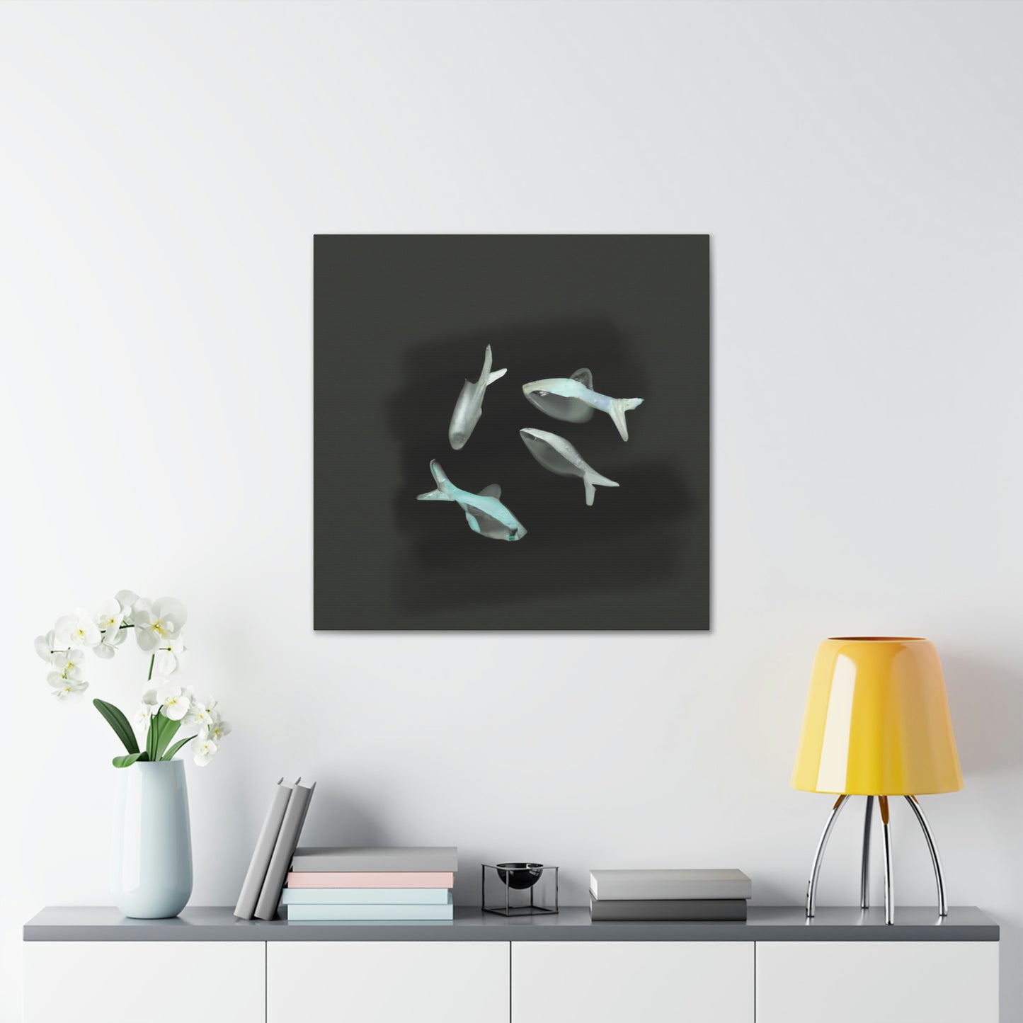 Neon Tetra Minimalism - Canvas