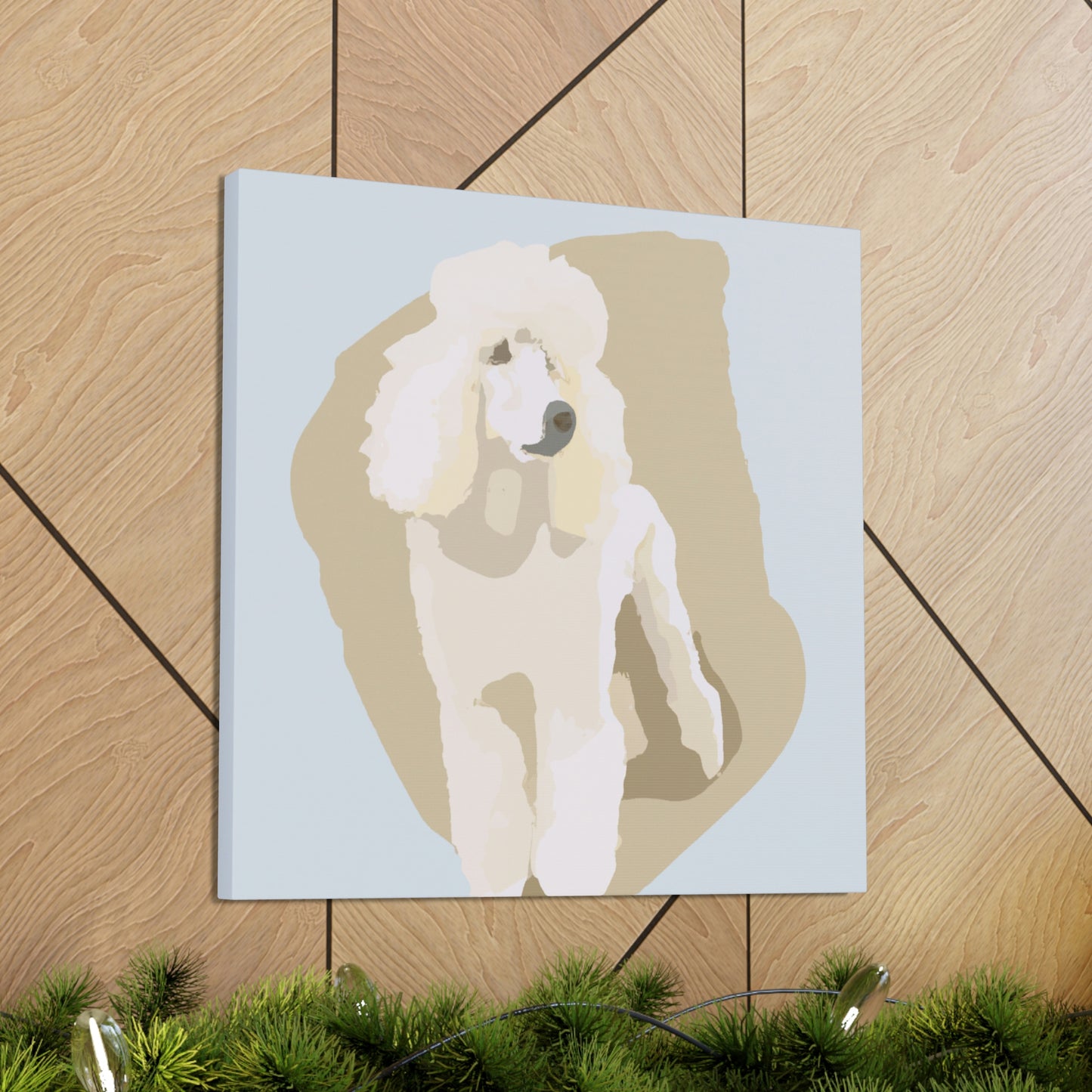 "Poodle in Minimalism" - Canvas