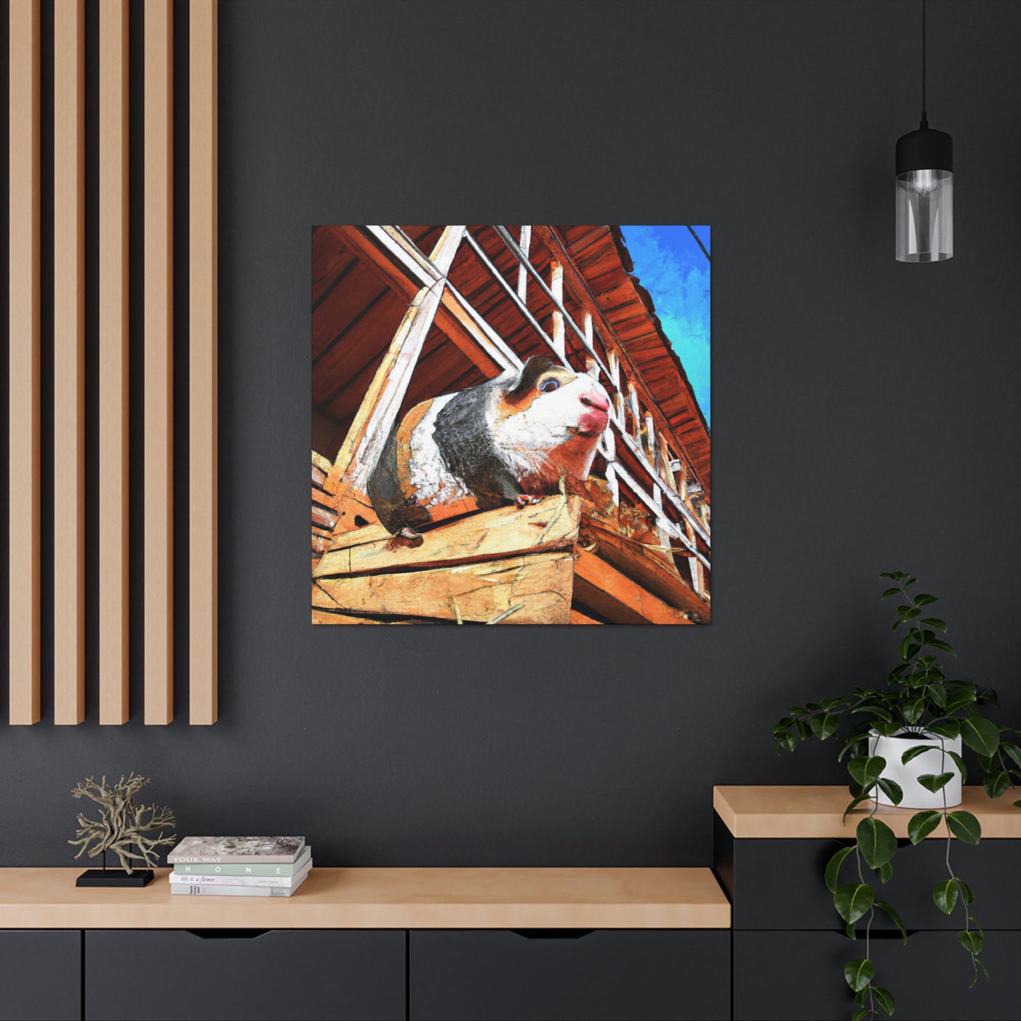 Guinea Pig Graffiti Art - Canvas