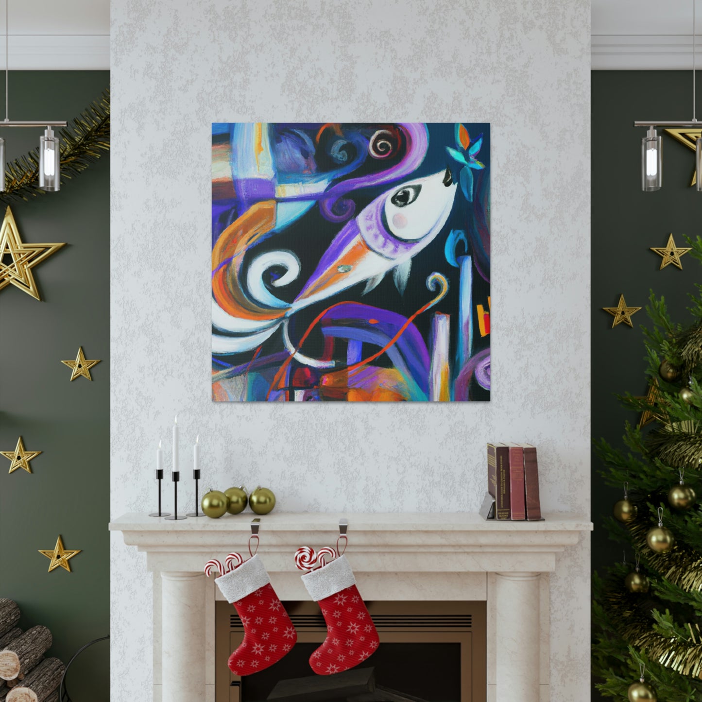 Sea of Swimming Fish - Canvas