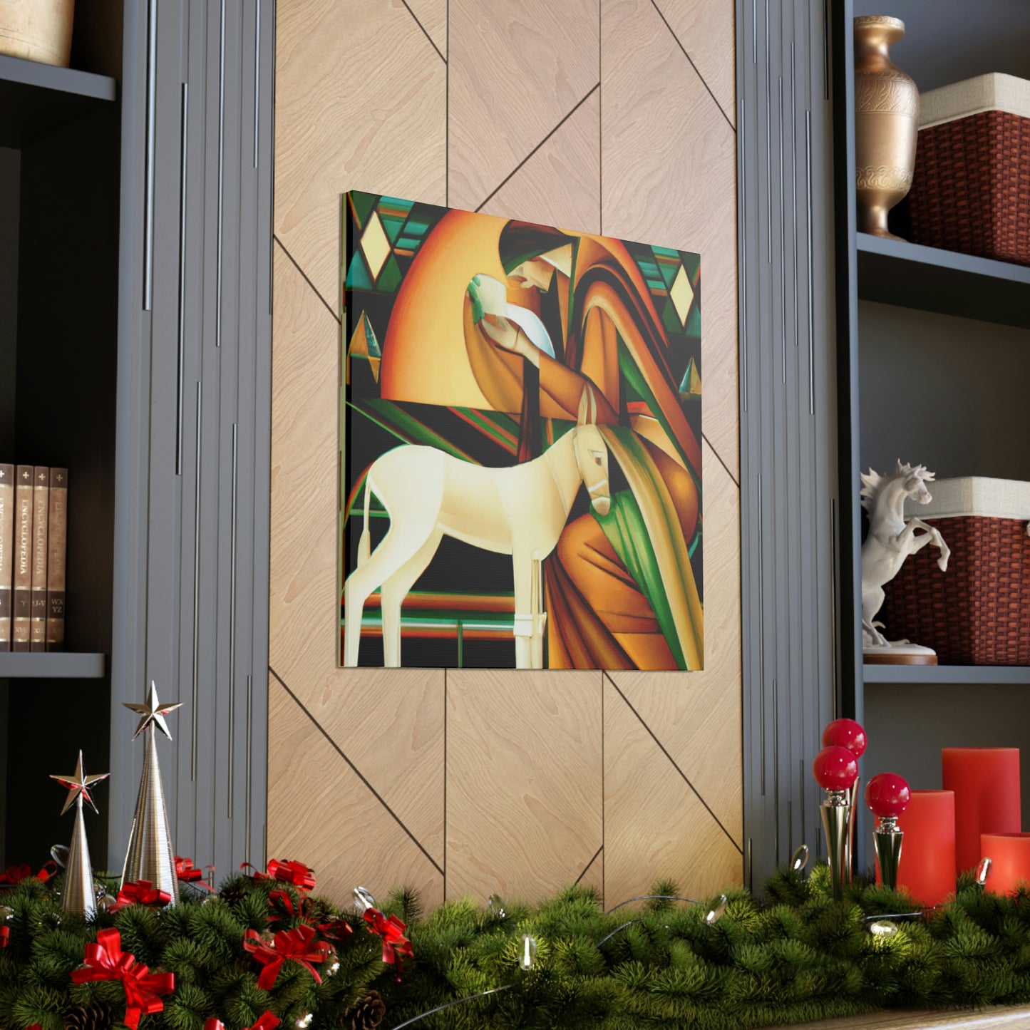 "A Deco Manger Scene" - Canvas