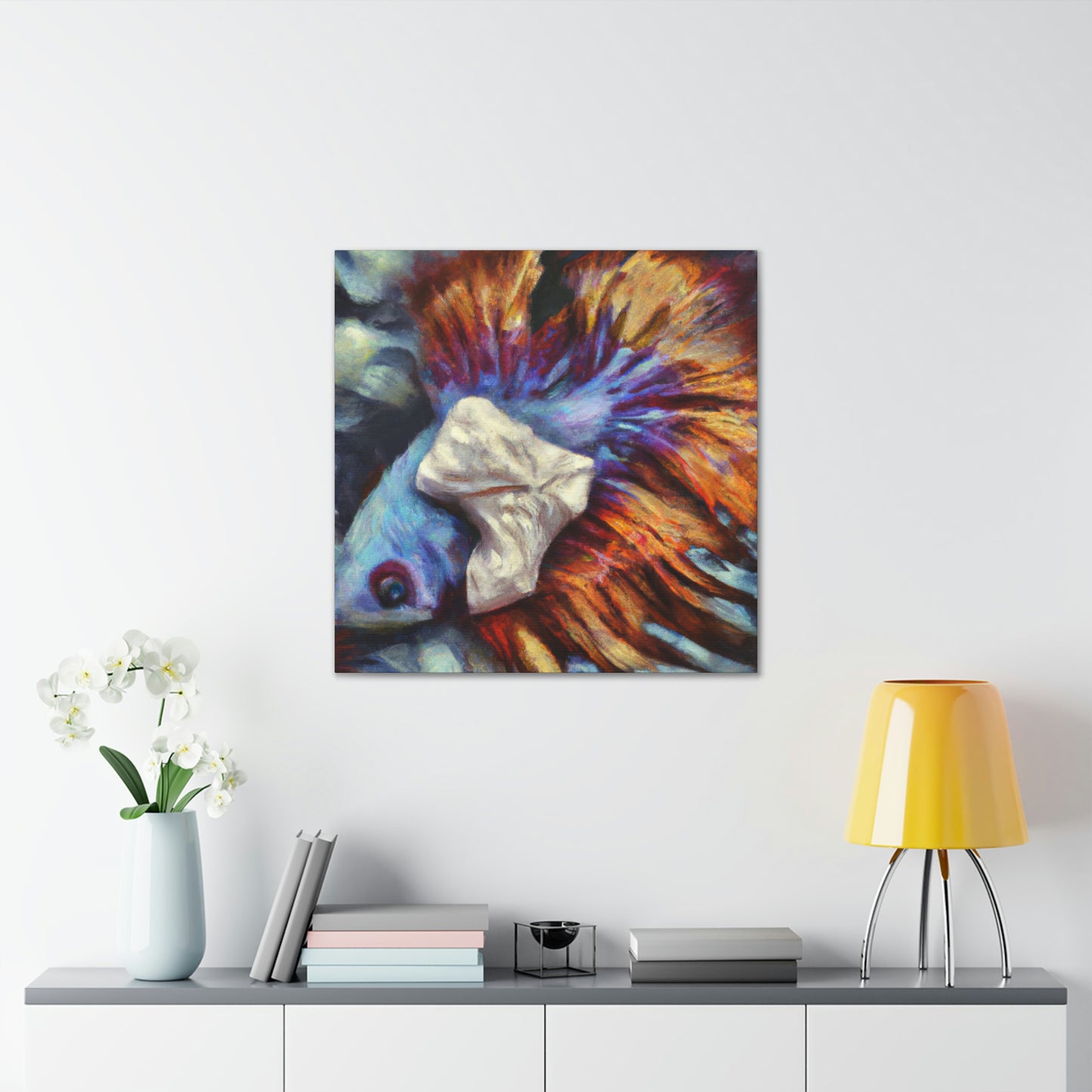 "Surreal Betta Flying" - Canvas