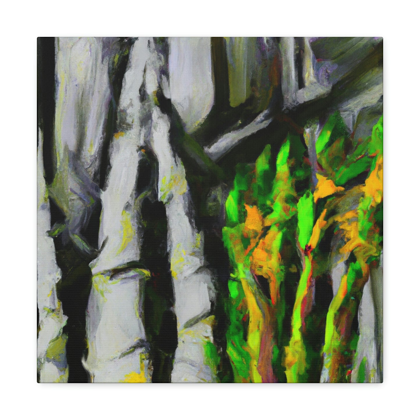 "Asparagus Abstract Expressionism" - Canvas