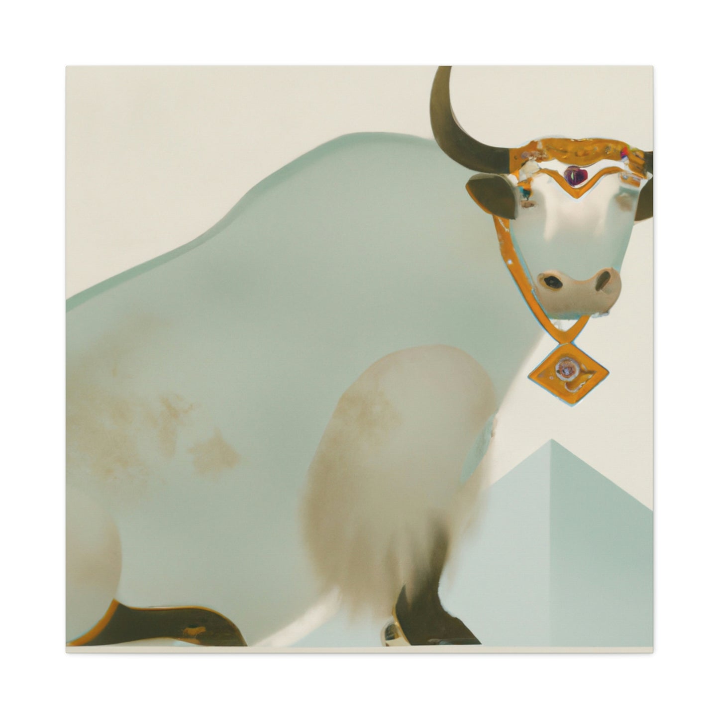 "Yak in Art Deco". - Canvas