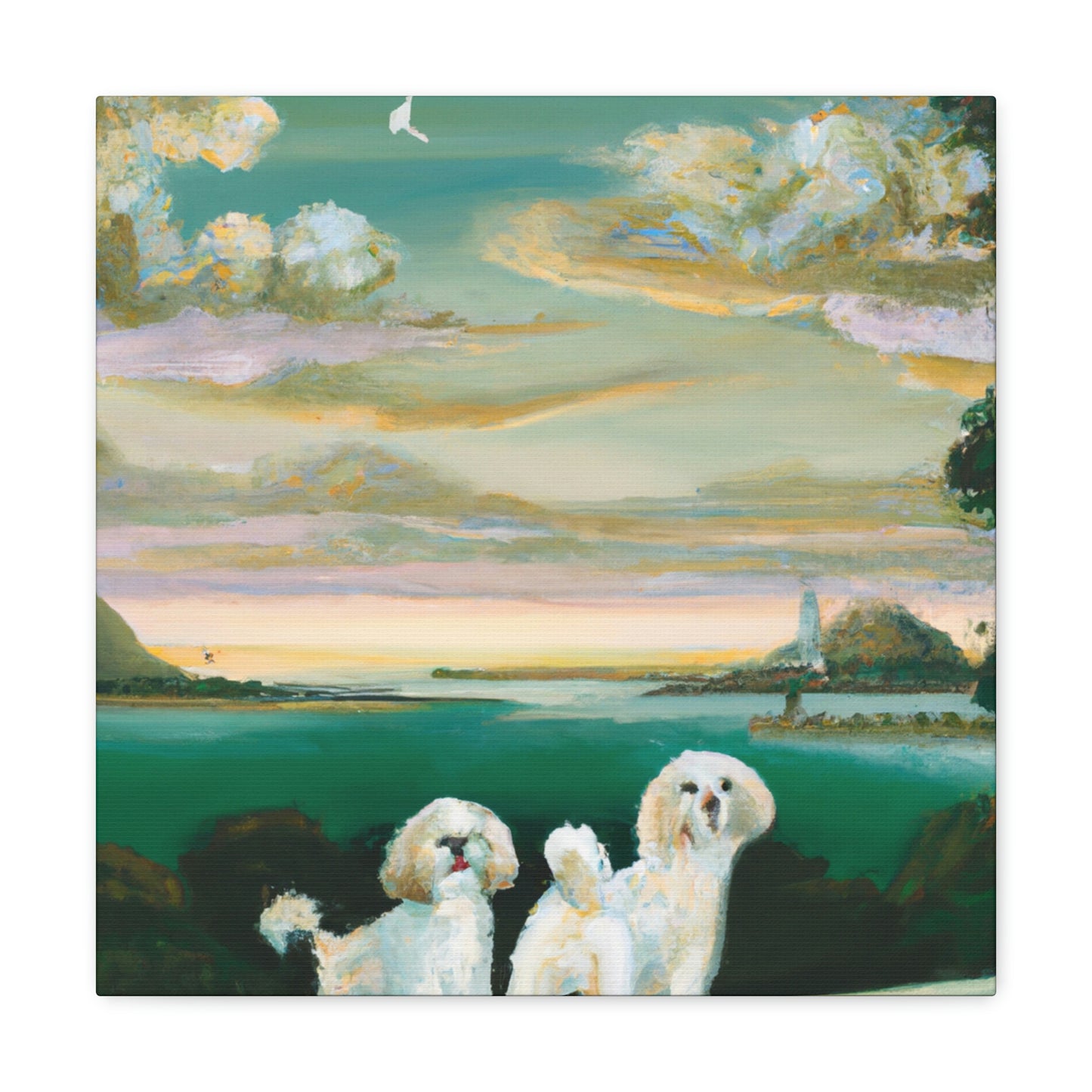 Maltese Splendor Deco - Canvas