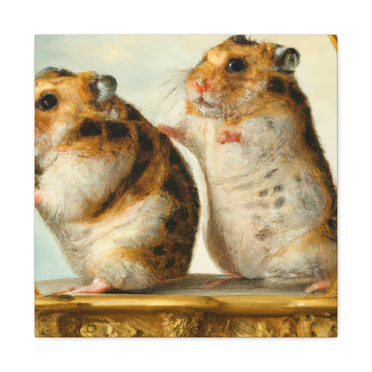 "Hamsters in Baroque". - Canvas