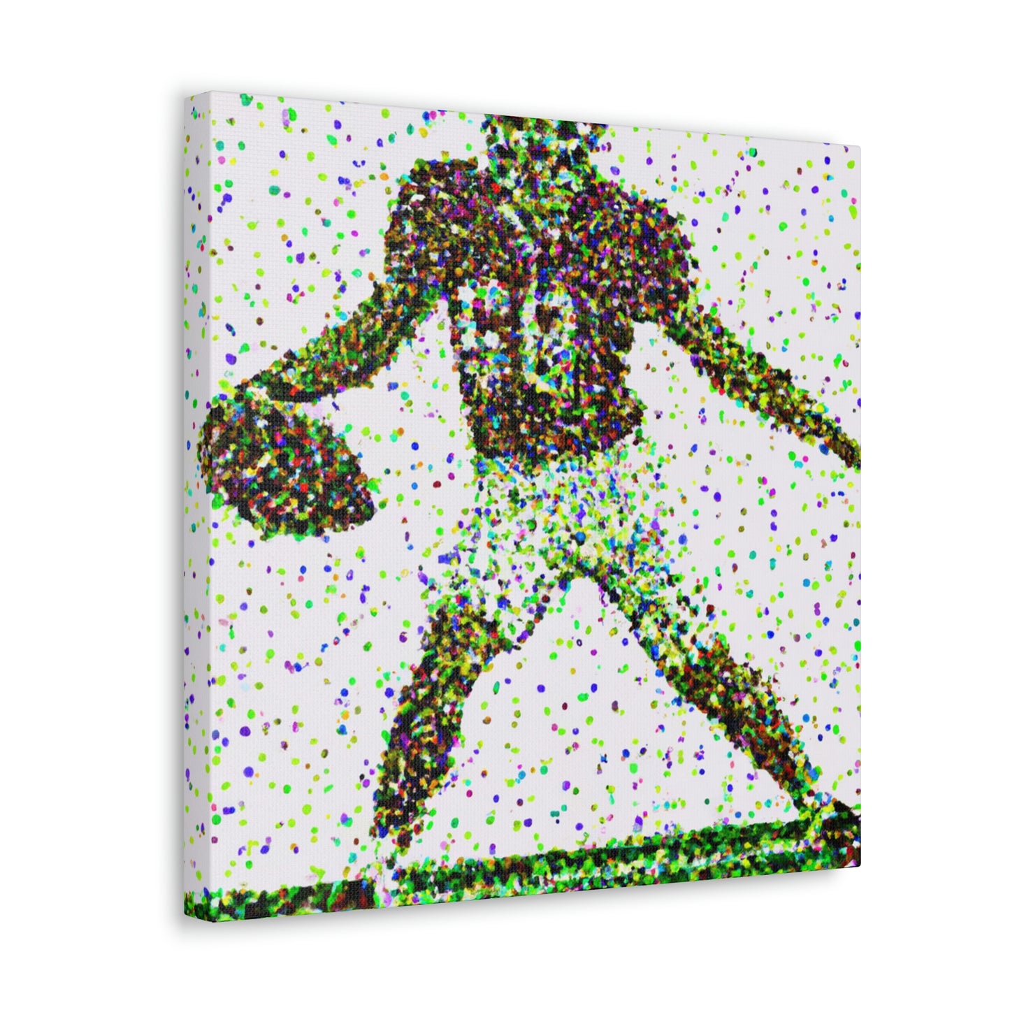 Football in Pointillism - Canvas