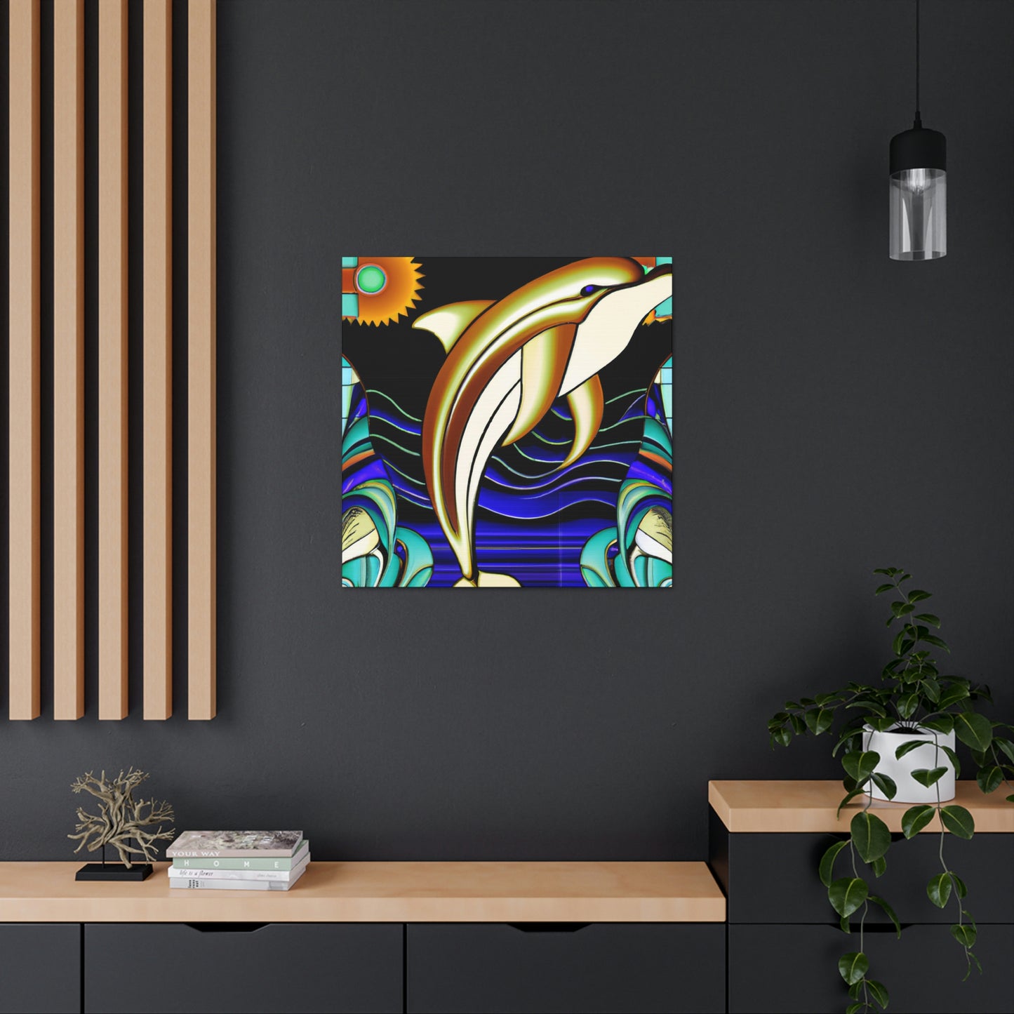 "Dance of the Dolphins" - Canvas