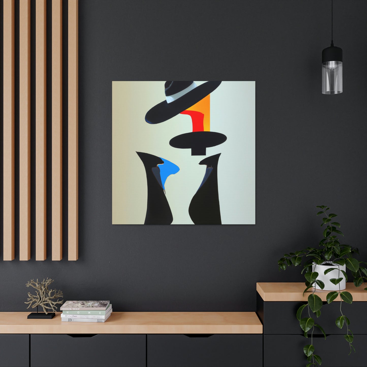 "Cowboy Hat Deco Dream" - Canvas