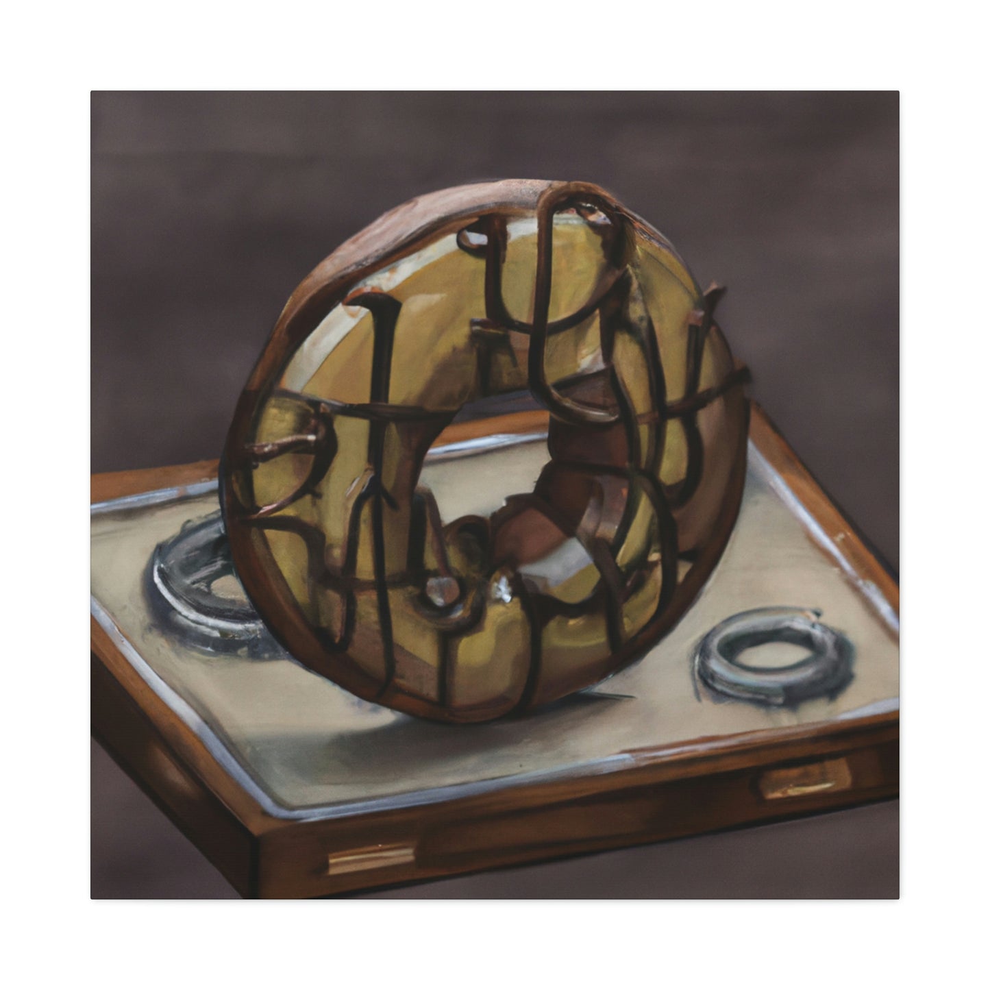 "The Steamy Doughnut Shop" - Canvas