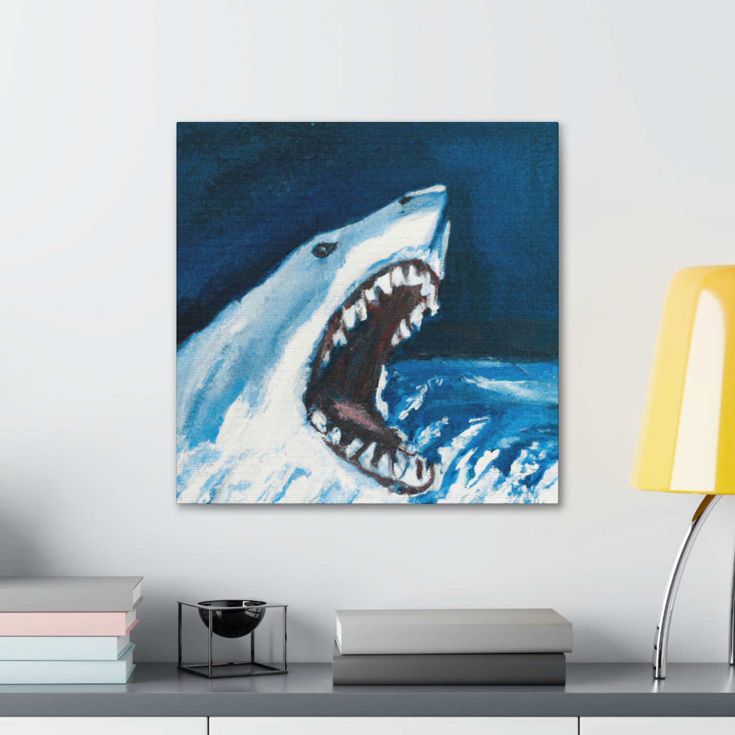 Great White Terror - Canvas