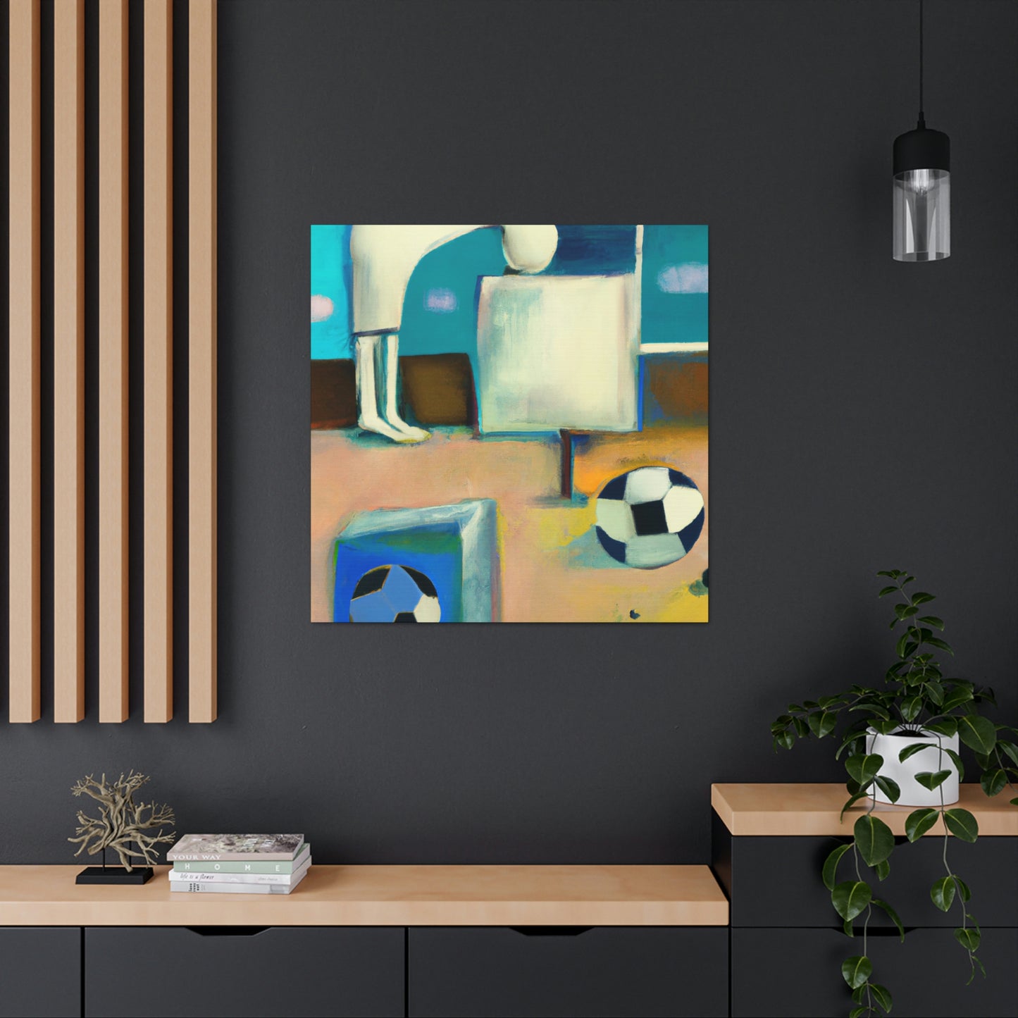 Football in Orbit - Canvas