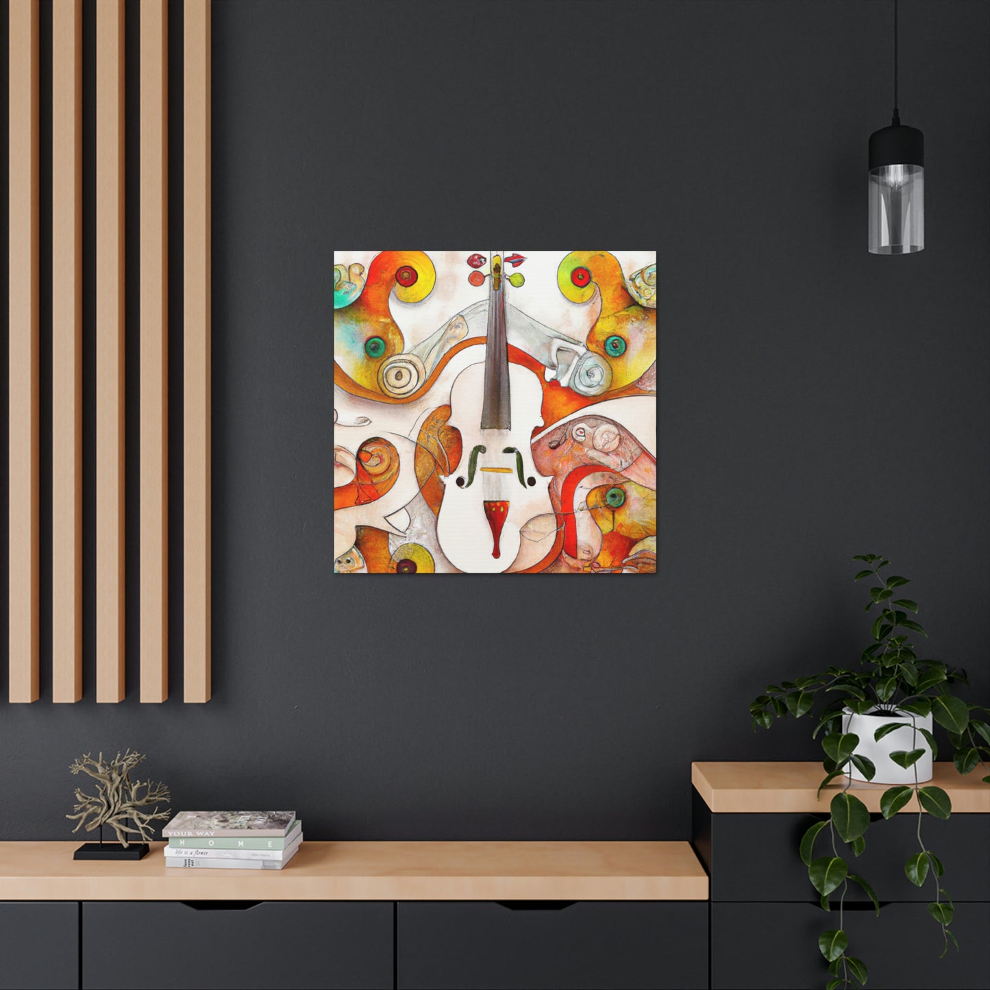 Vibrant Violin Melody - Canvas