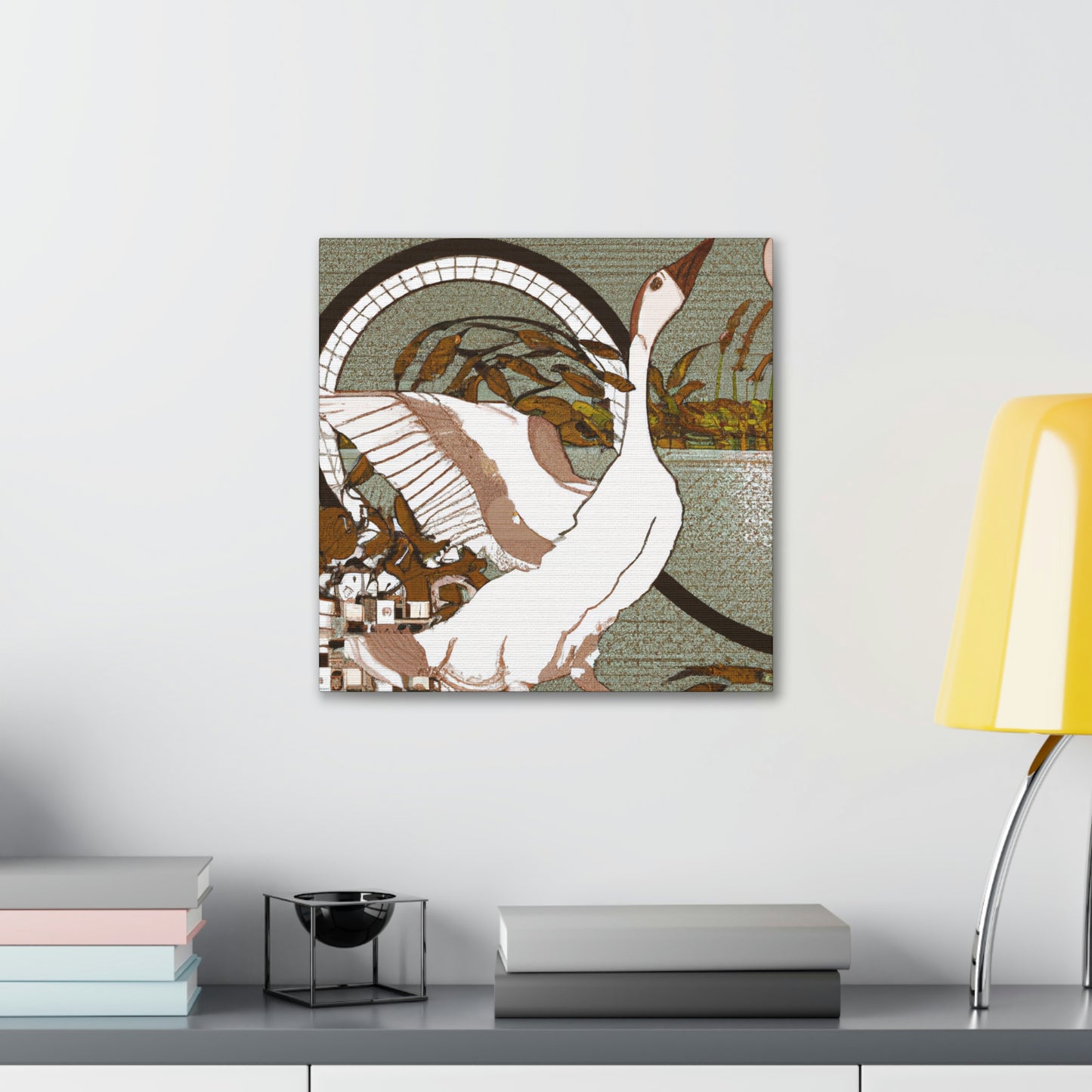 Goose in Art Nouveau - Canvas