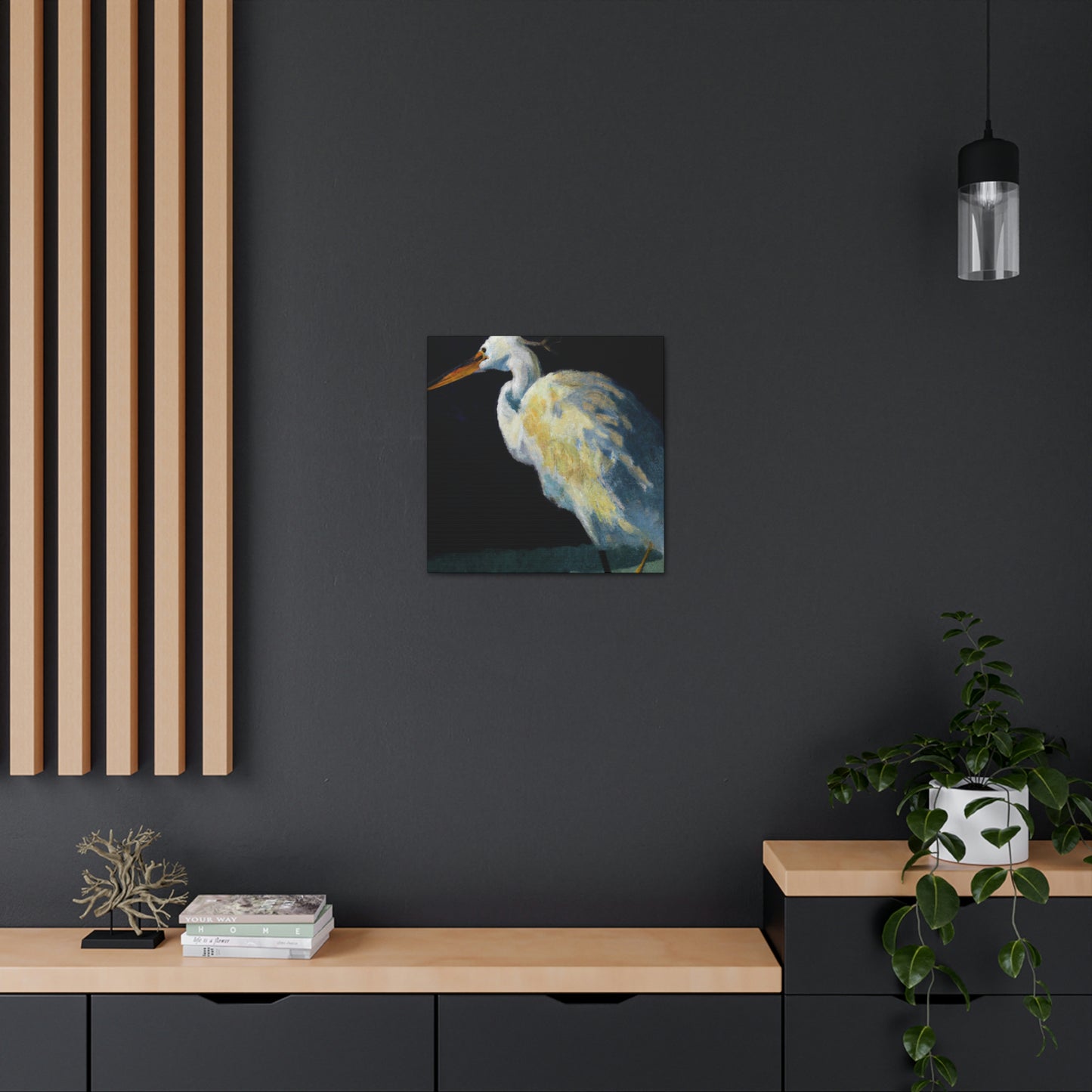 Snowy Egret Serenity - Canvas