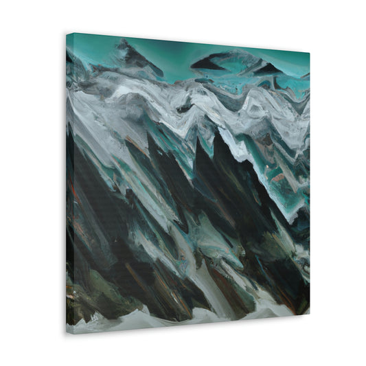 Glacier's Frozen Beauty. - Canvas