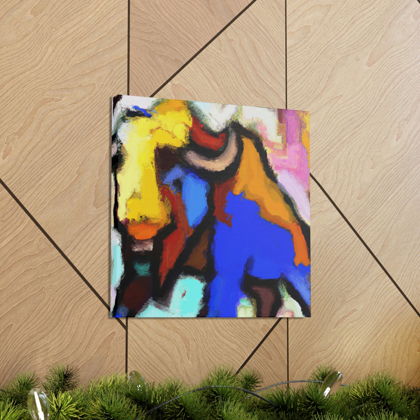 "Bison in the Wild" - Canvas