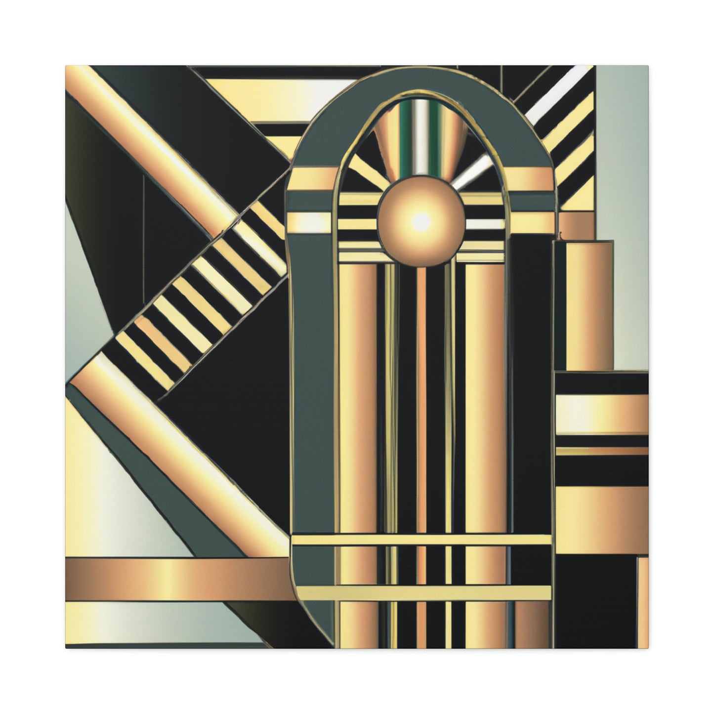 "Striking Art Deco Glory" - Canvas