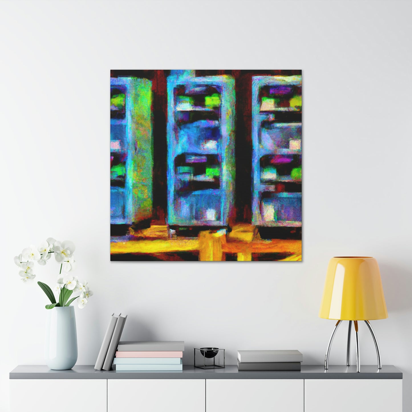 "Digital Tech Impressionism" - Canvas