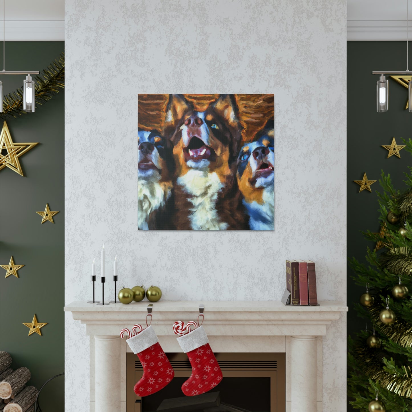 Aussie Shepherd Majesty - Canvas