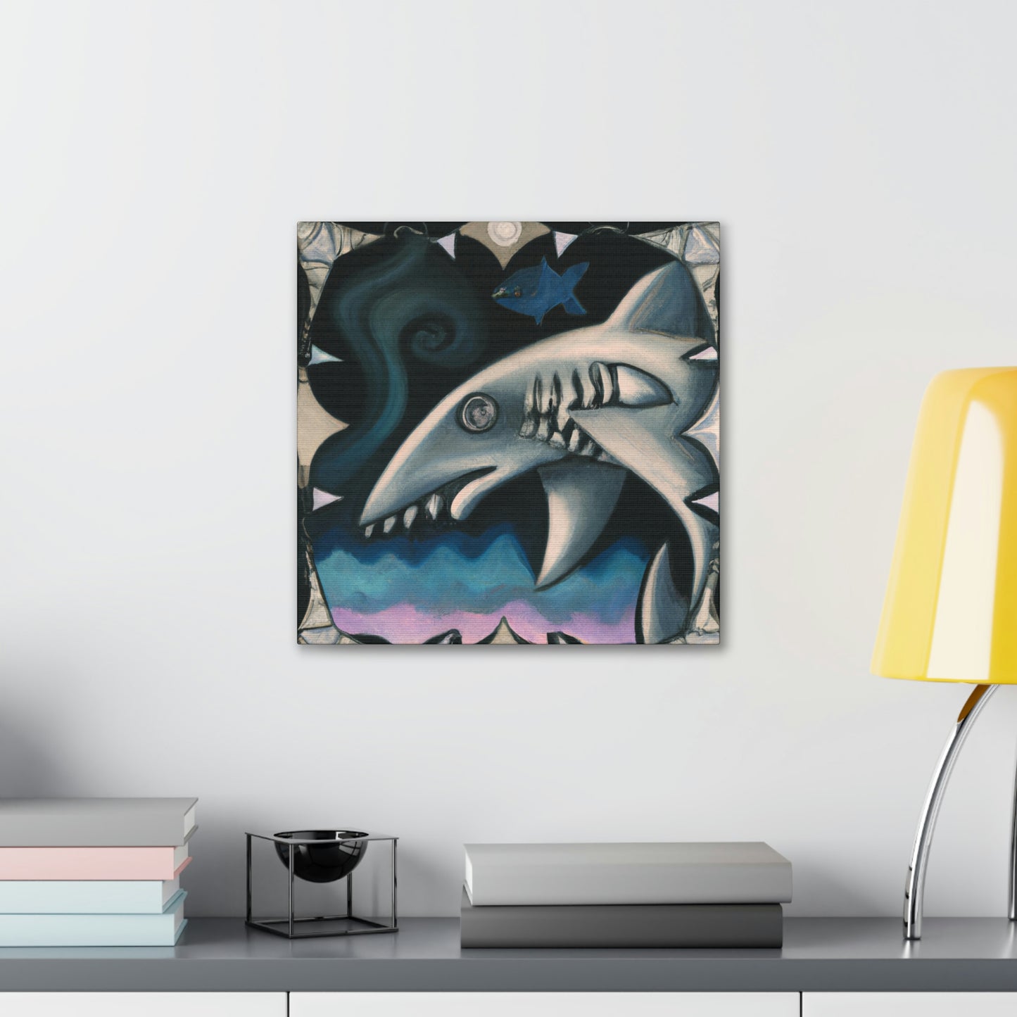 "Shark Fin Flair Art" - Canvas