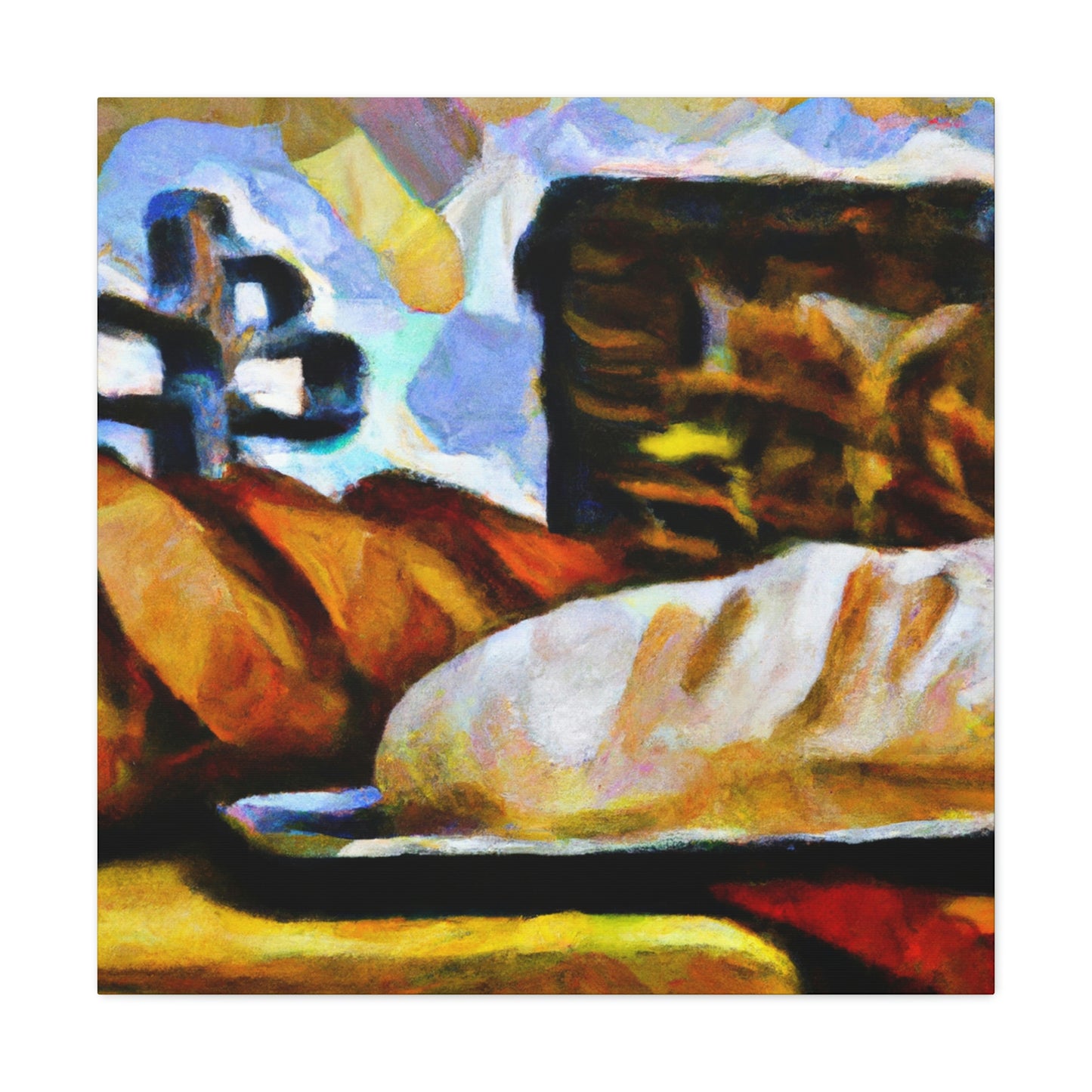 "Bread in Post-Impressionism" - Canvas